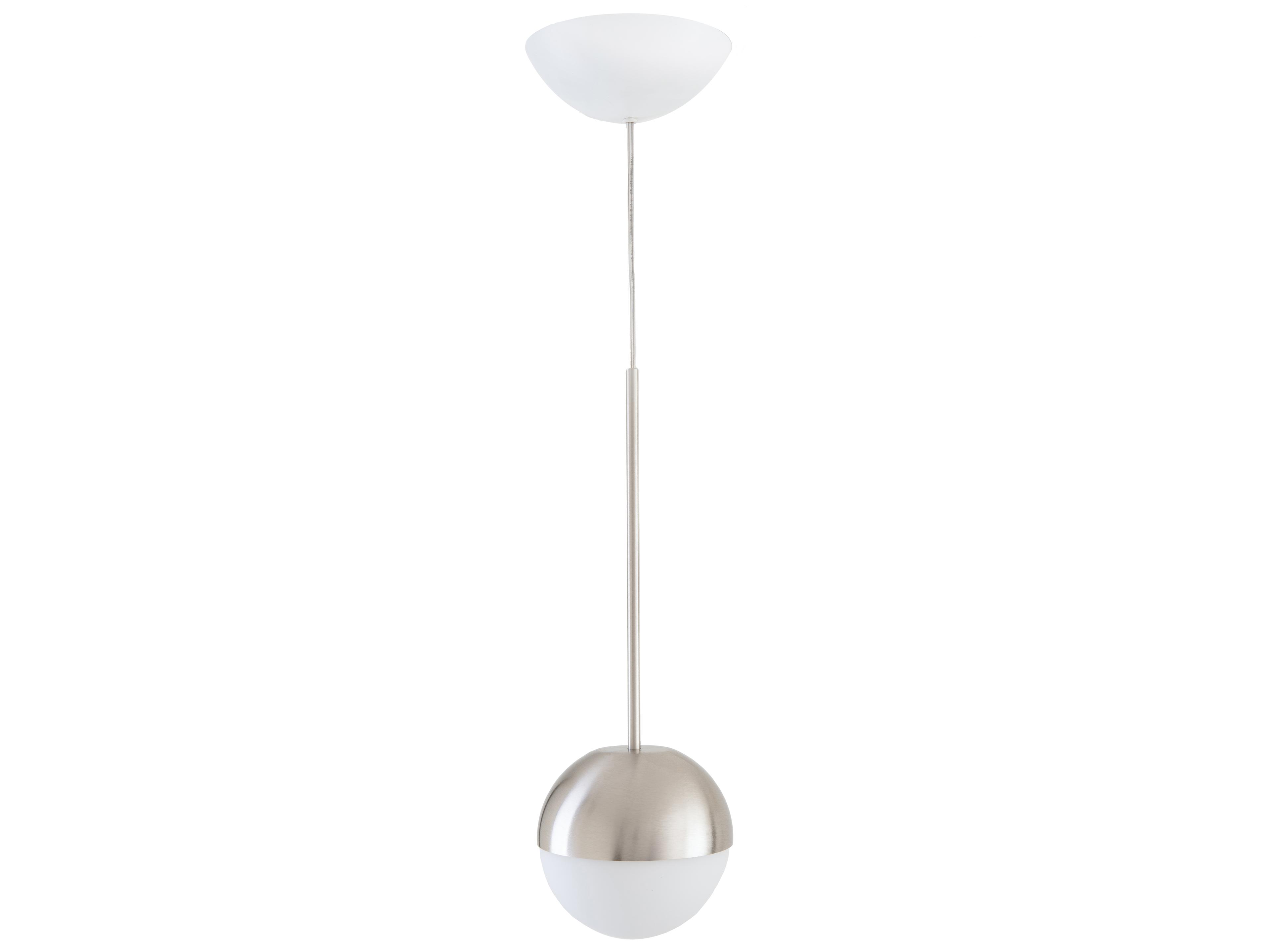 Pallina 1-Light Satin Nickel Brushed Glass LED Globe Mini Pendant