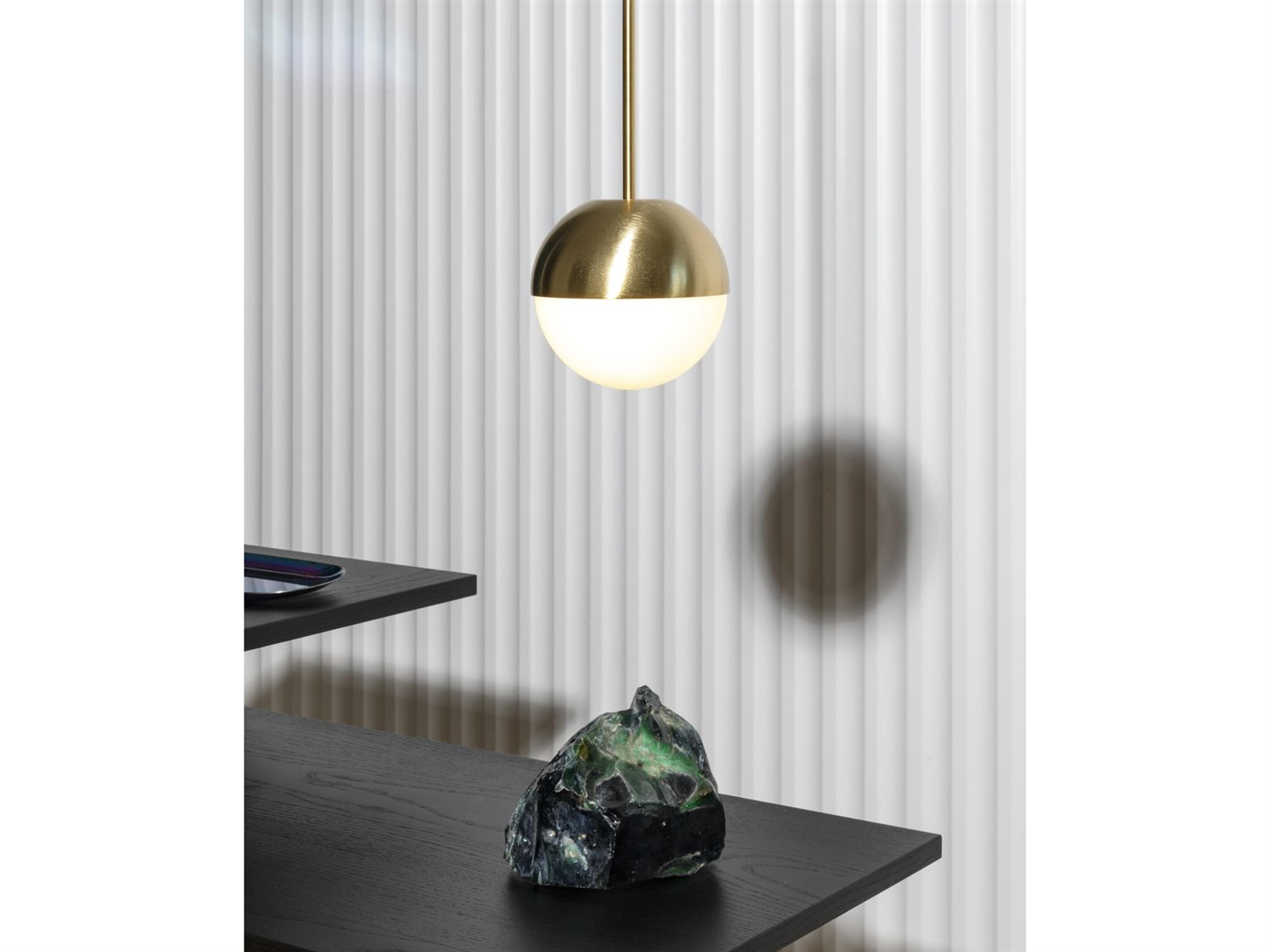 Fontana Arte Pallina 1-Light Brass Glass LED Globe Mini Pendant