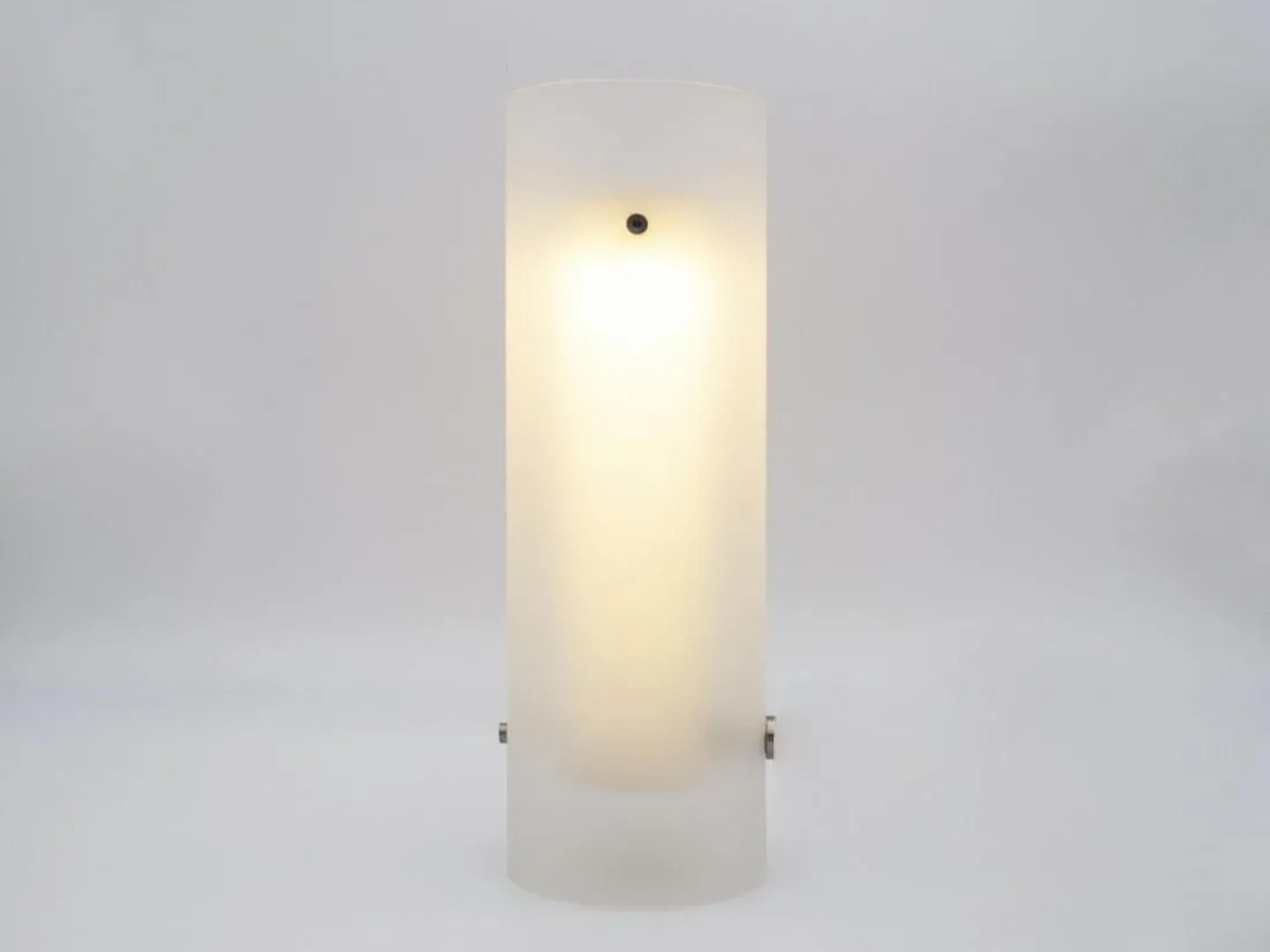 Fontana Arte Lasospesa White Glass LED Table Lamp