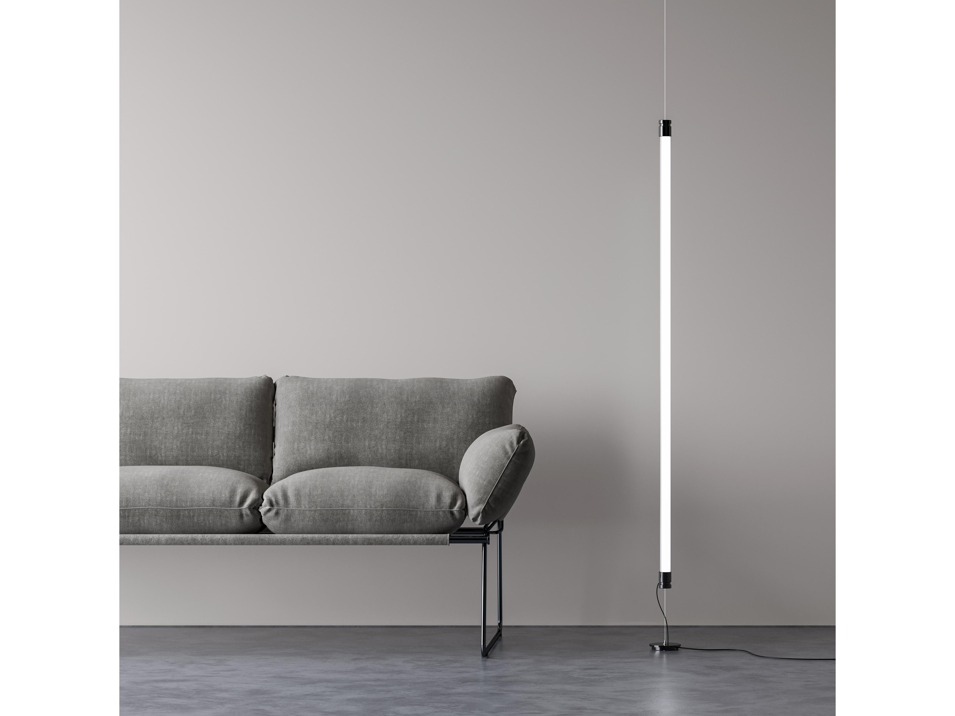 Fontana Arte Oort Nickel Black Linear Pendant