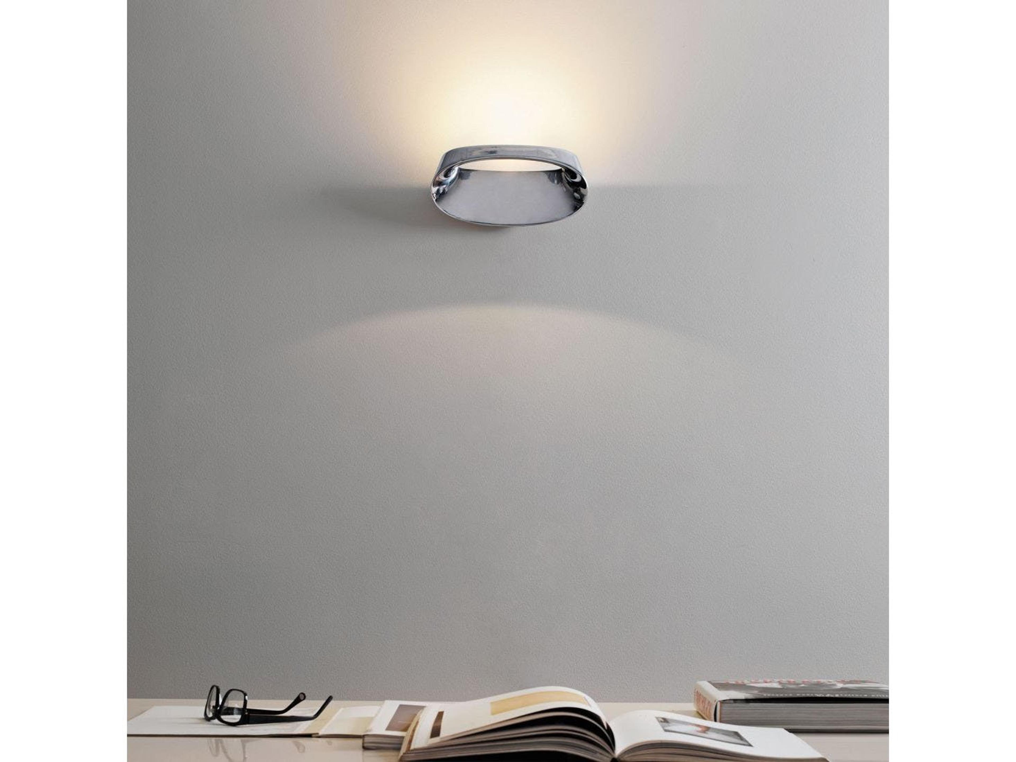 Fontana Arte Bonnet Aluminum Gray LED Wall Sconce