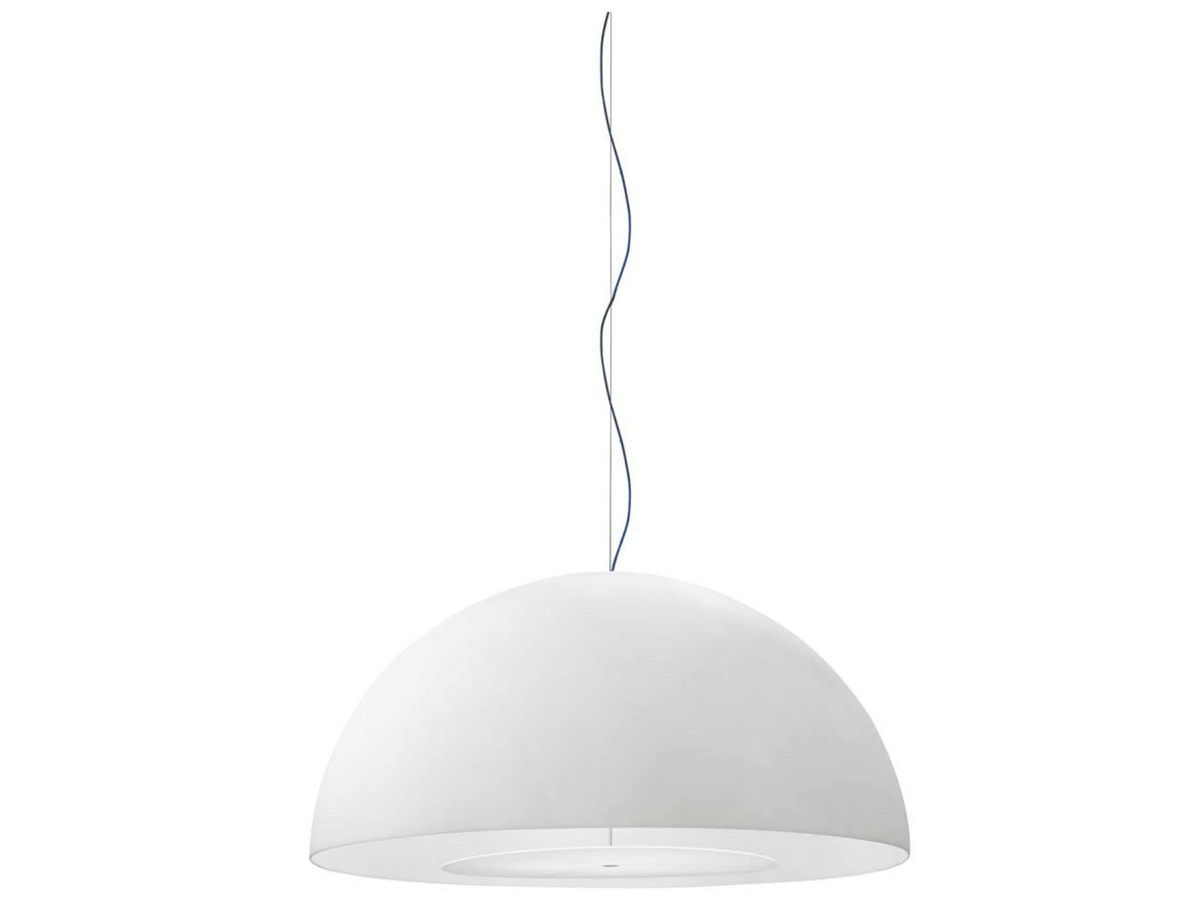 Avico 3-Light White Dome Round Pendant