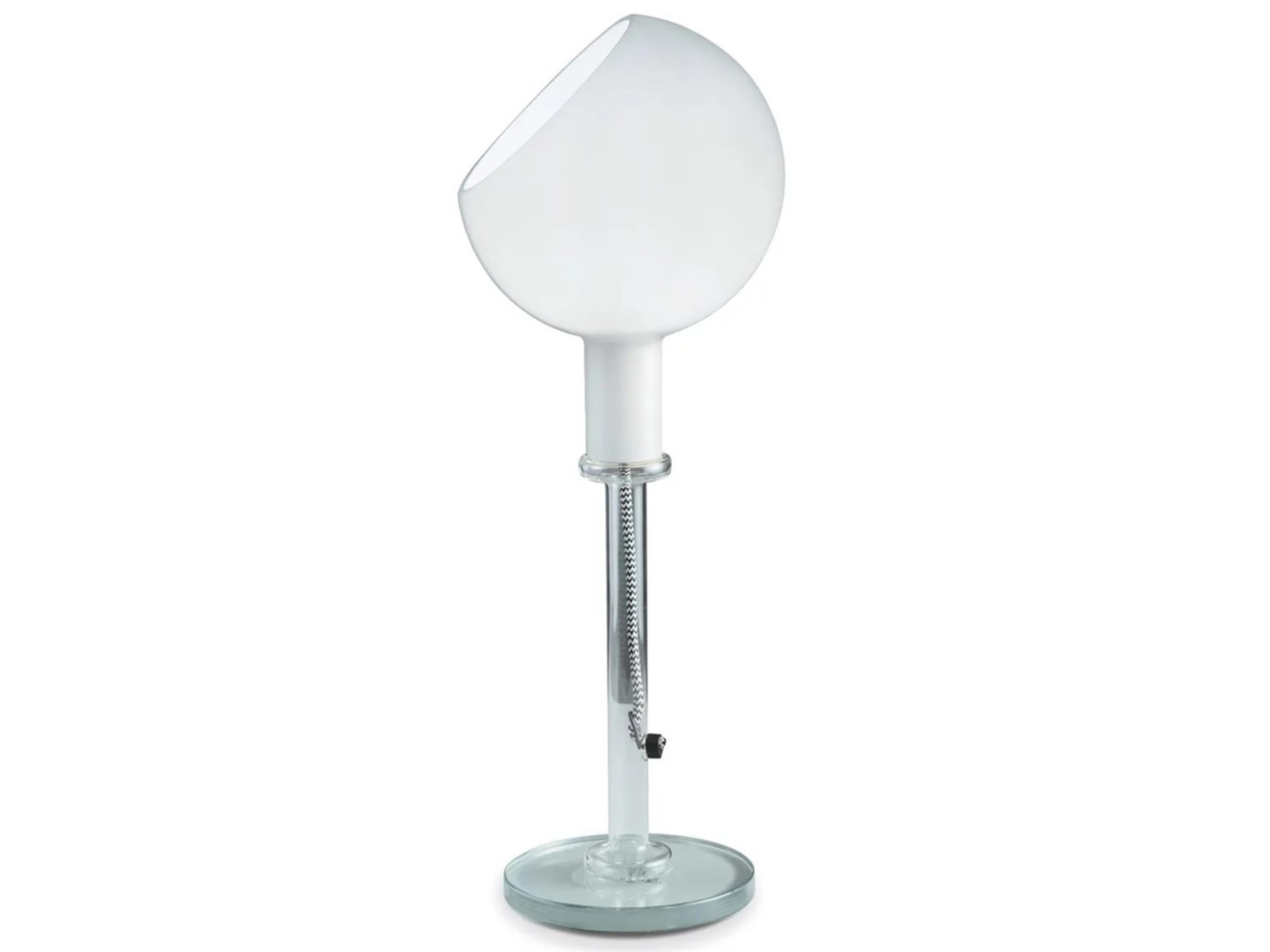 Parola White Opaline with Transparent Glass With Table Lamp
