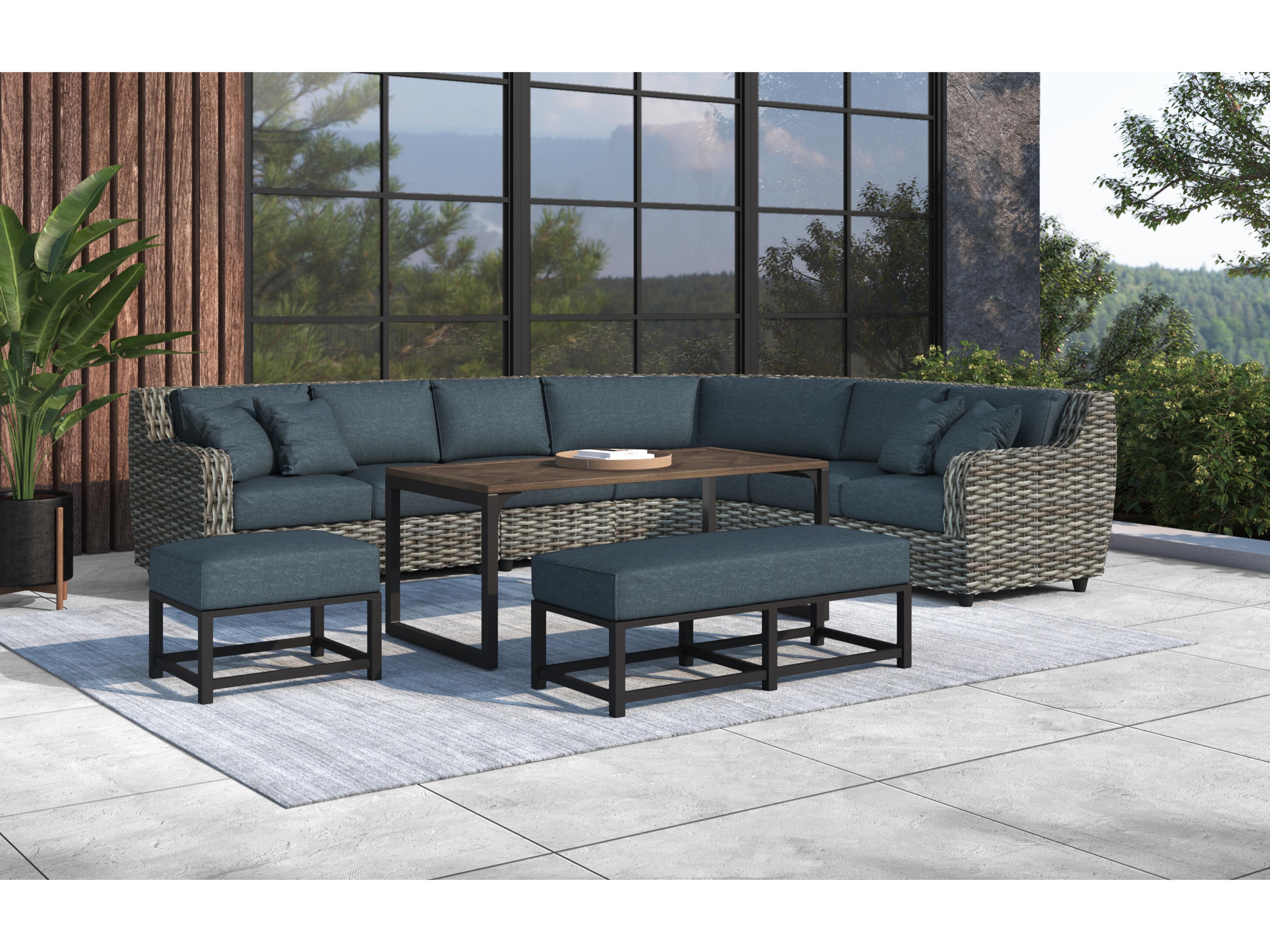 Veranda Classics Anesis Wicker Sectional Set