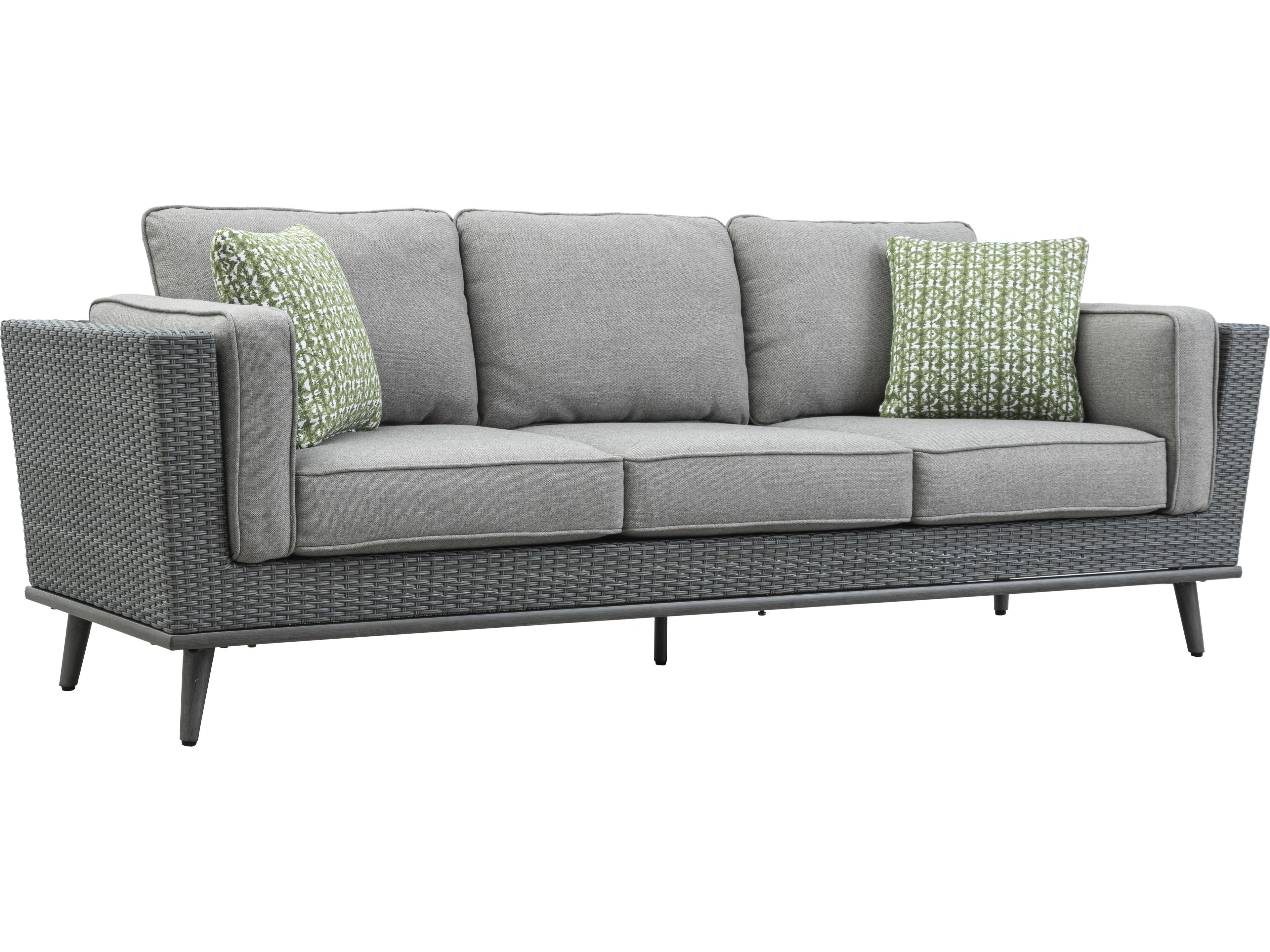 Drew and Jonathan Home Skyline Wicker Outdoor Patio Sofa
