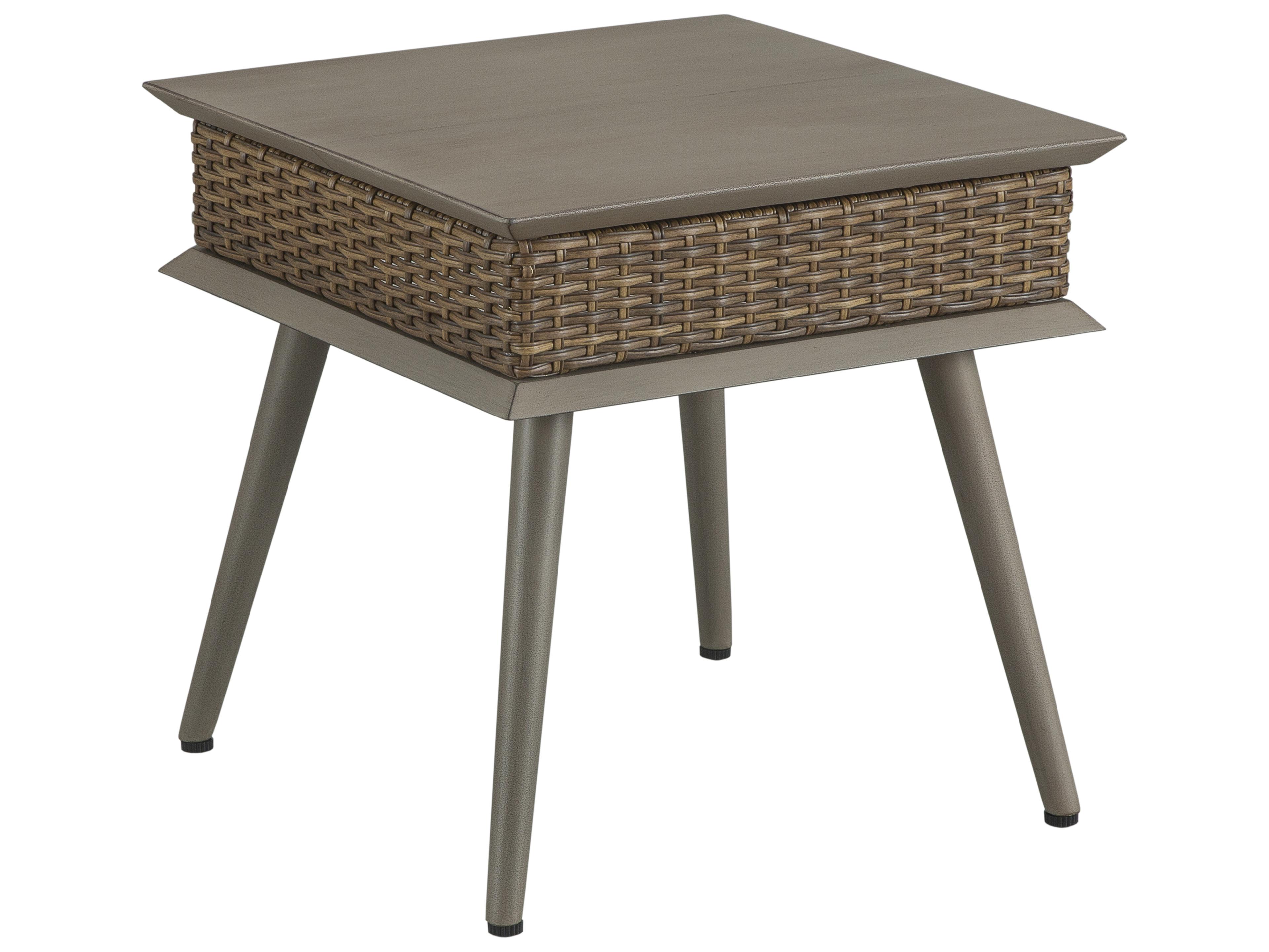 Drew and Jonathan Home Skyline Square Aluminum Outdoor Side Table
