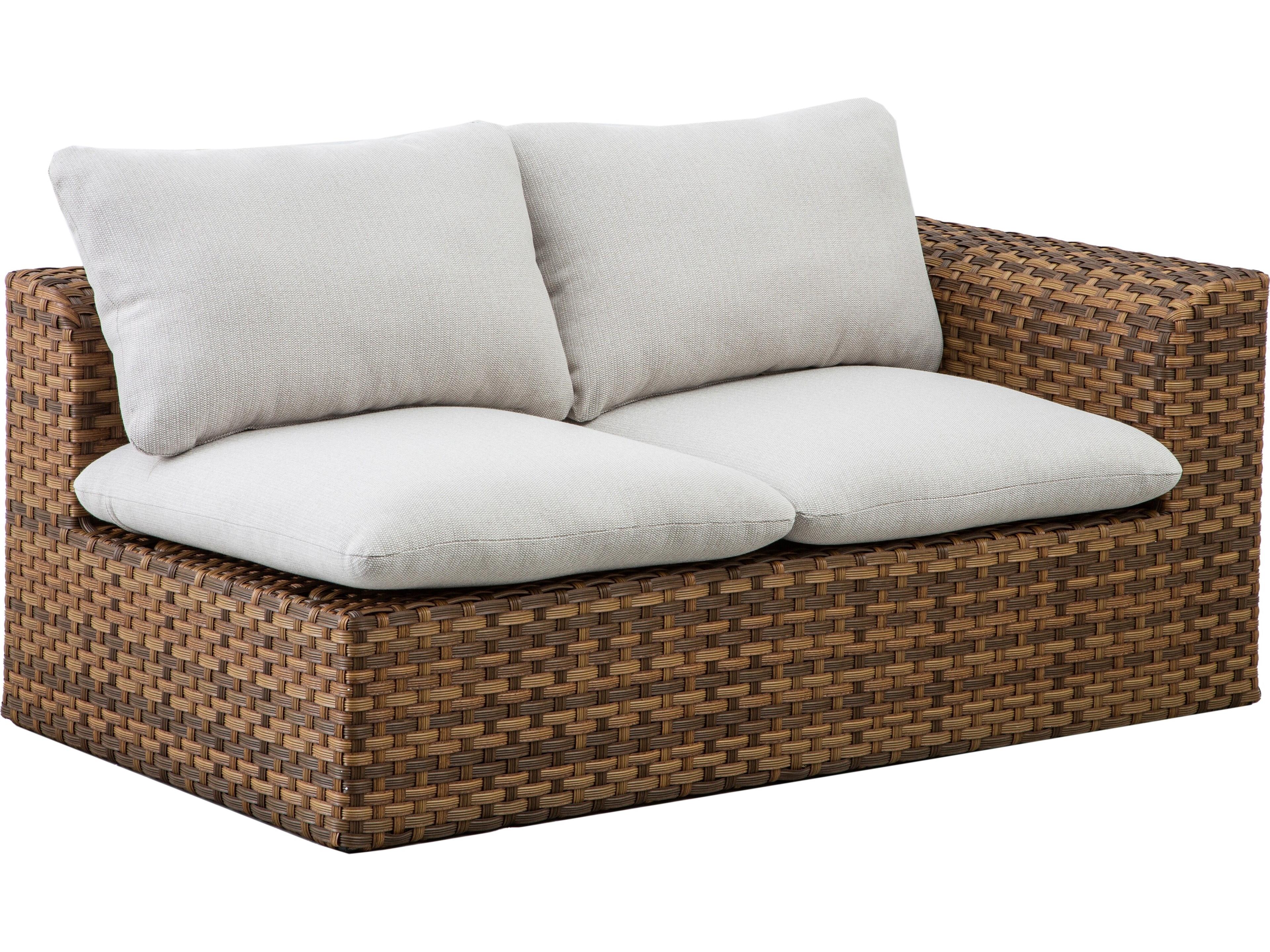 Drew and Jonathan Home Skyline Wicker Left / Right Arm Loveseat