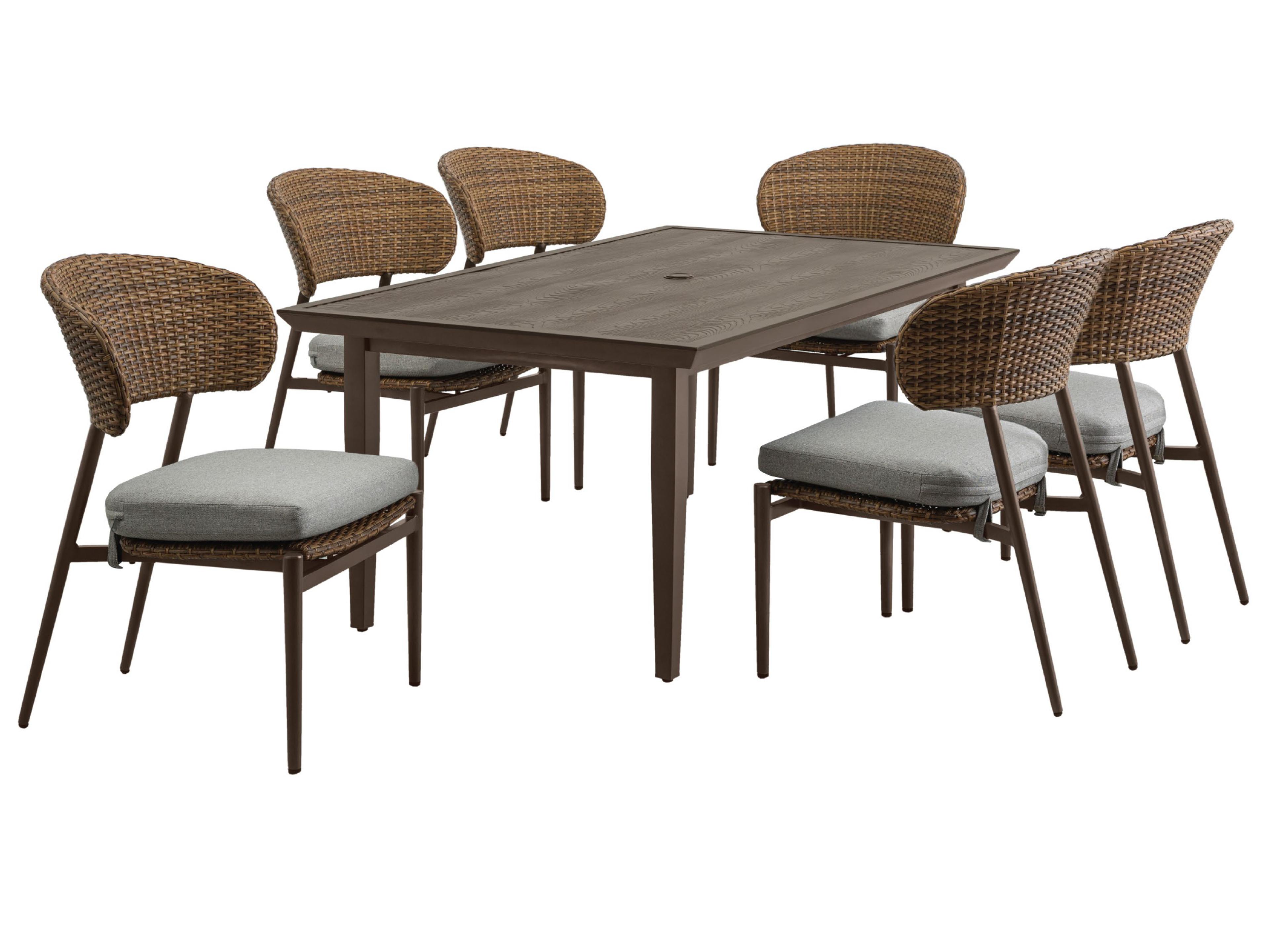 Drew and Jonathan Home Skyview Wicker 7pc Patio Dining Set
