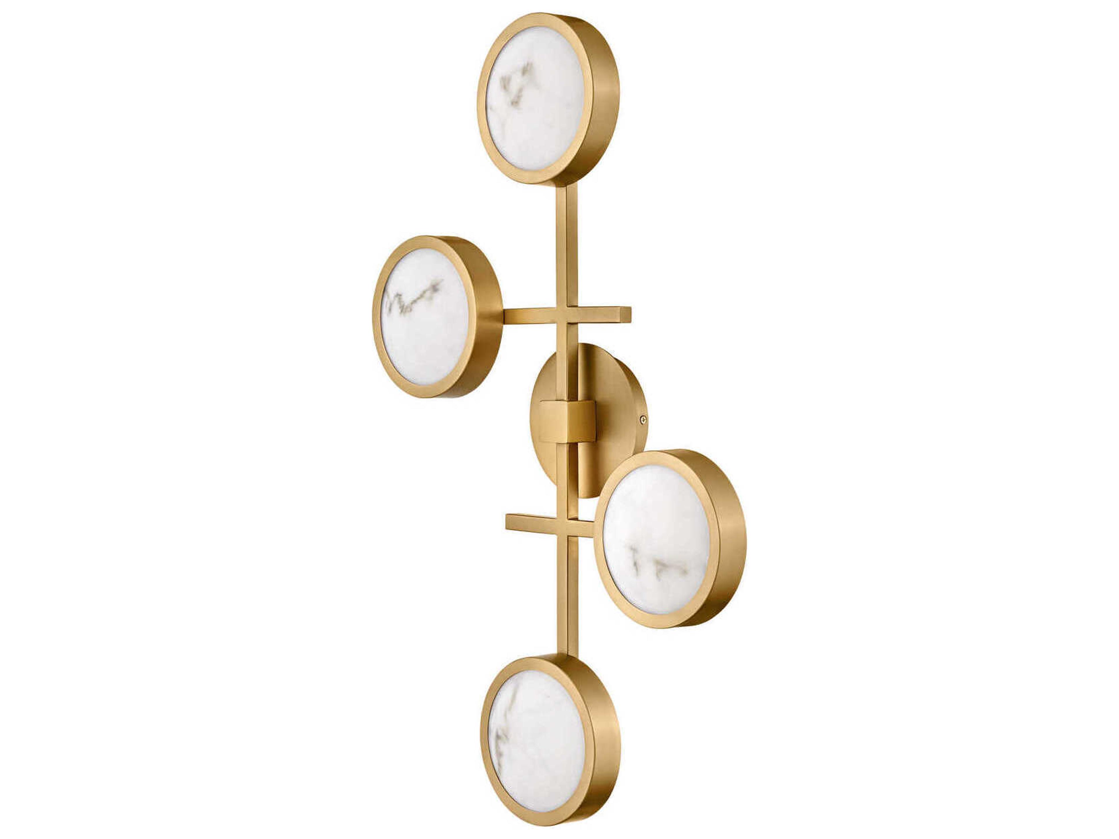 Fredrick Ramond Cava Lacquered Brass LED Flush Mount