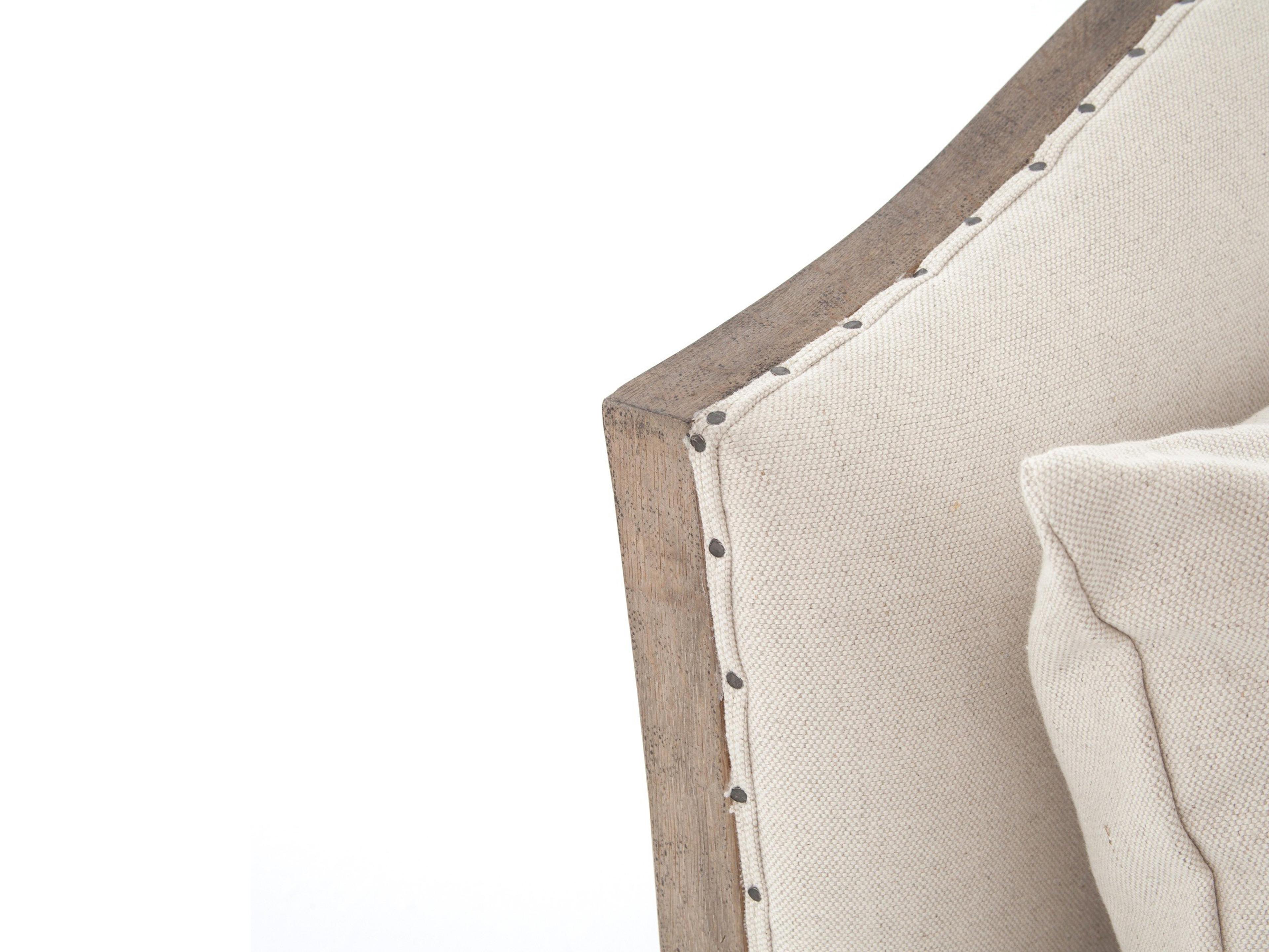 Four Hands Westgate Allison Harbor Natural Weathered Brown Beige Upholstered Chaise