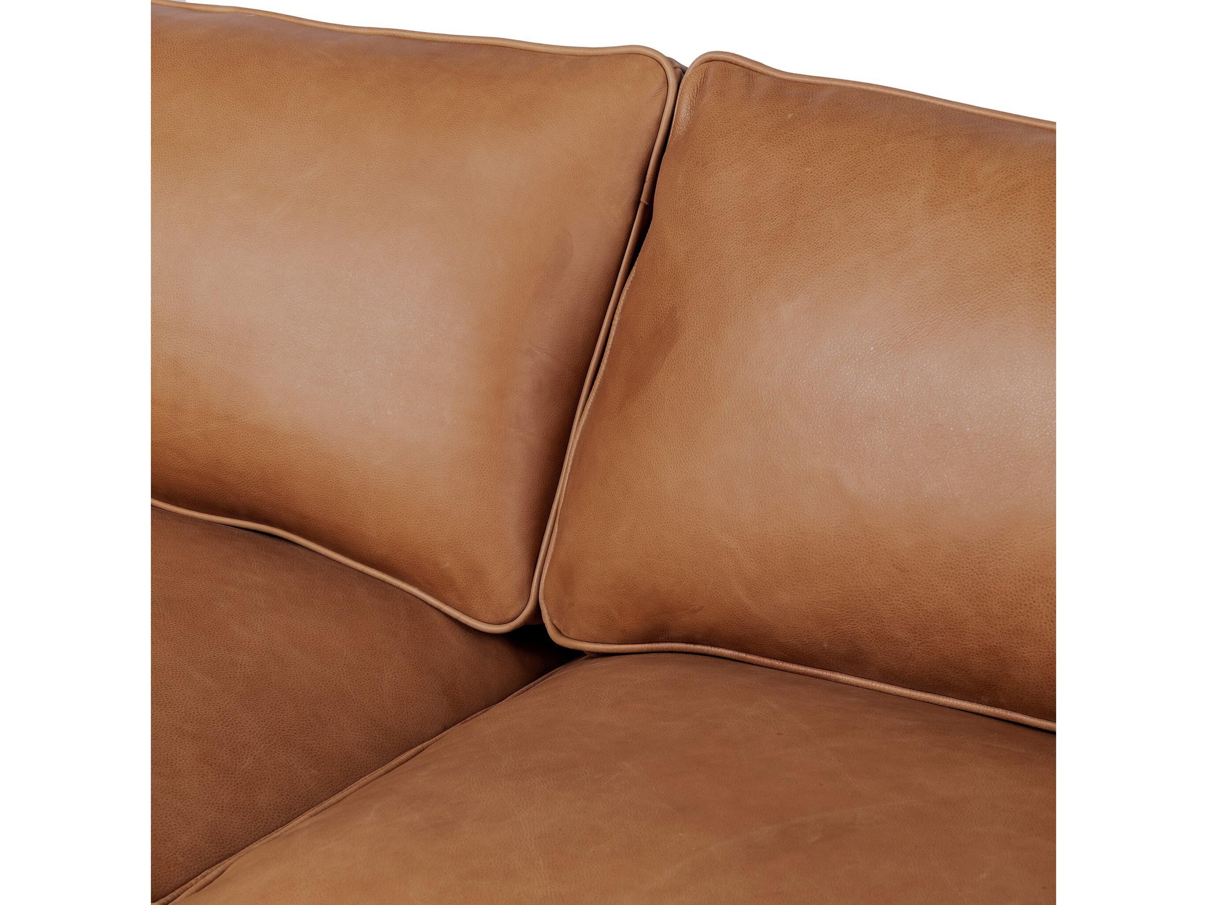 Four Hands Ashford Reese Palermo Cognac Leather Sofa