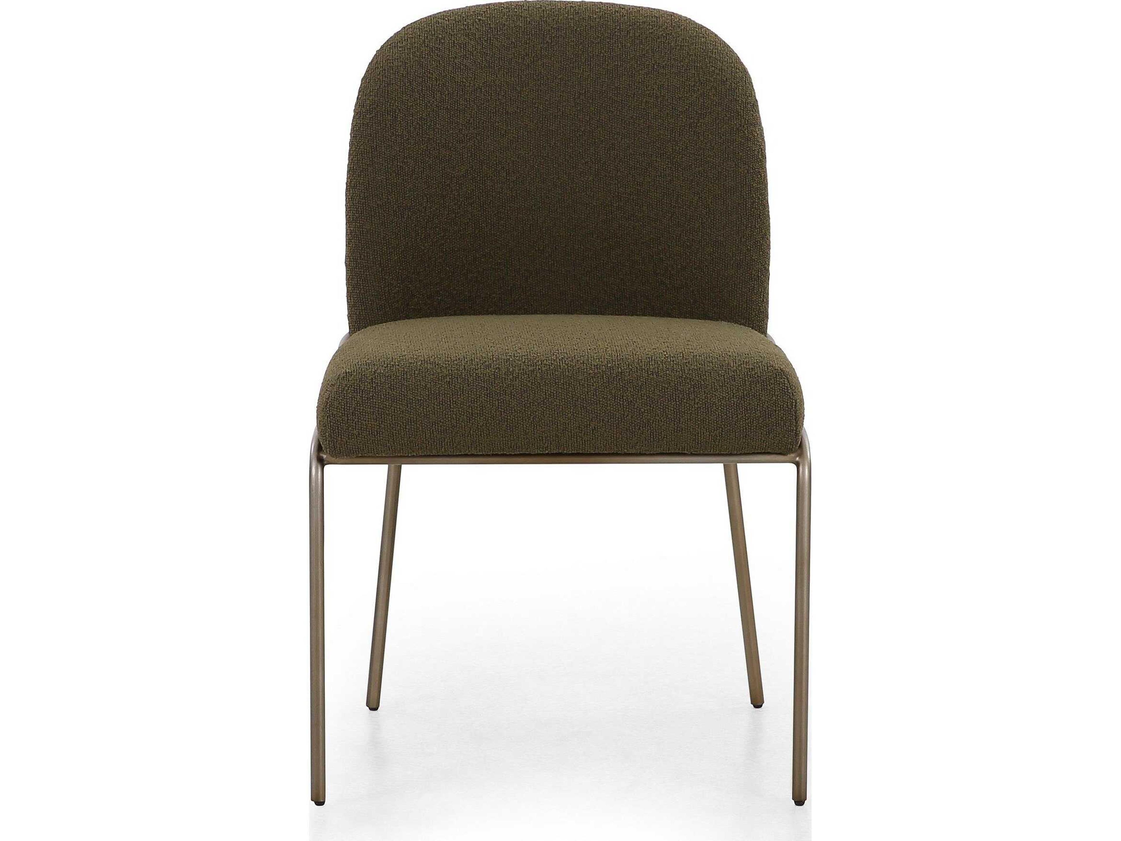 Four Hands Grayson Astrud FIQA Boucle Olive Upholstered Dining Chair