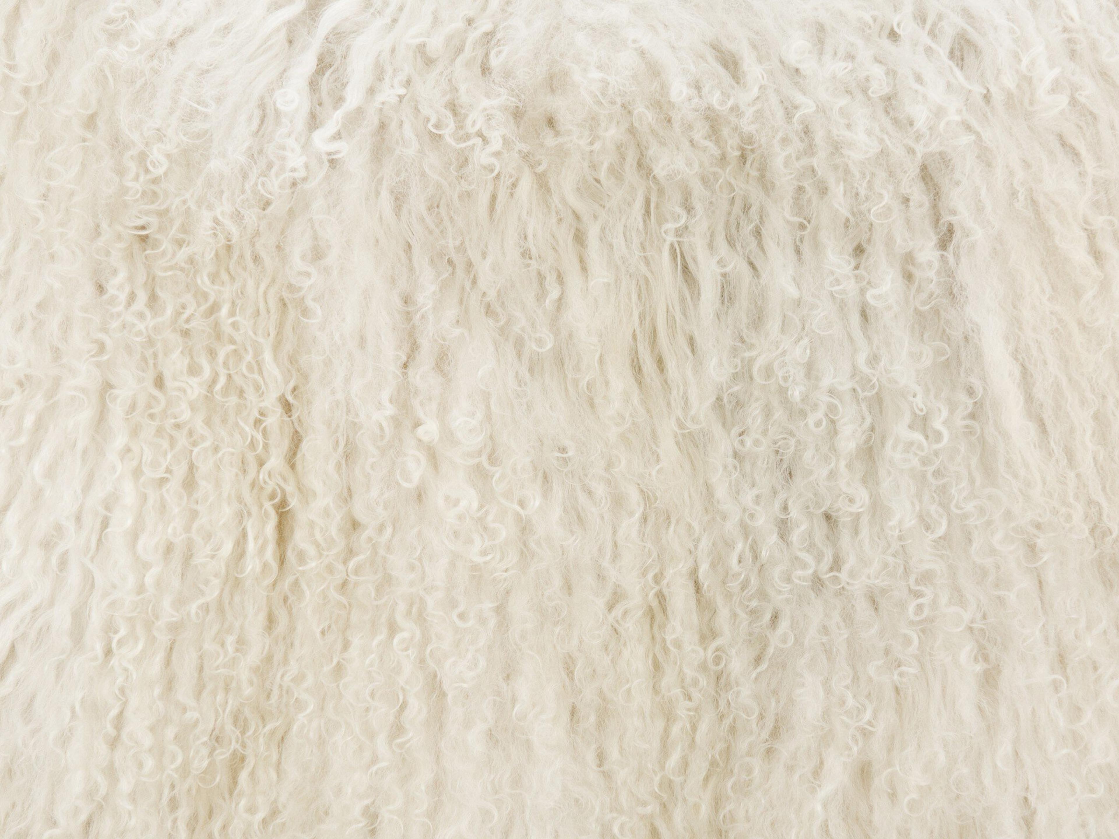 Four Hands Irondale Ashland Cream Fur Accent Chair