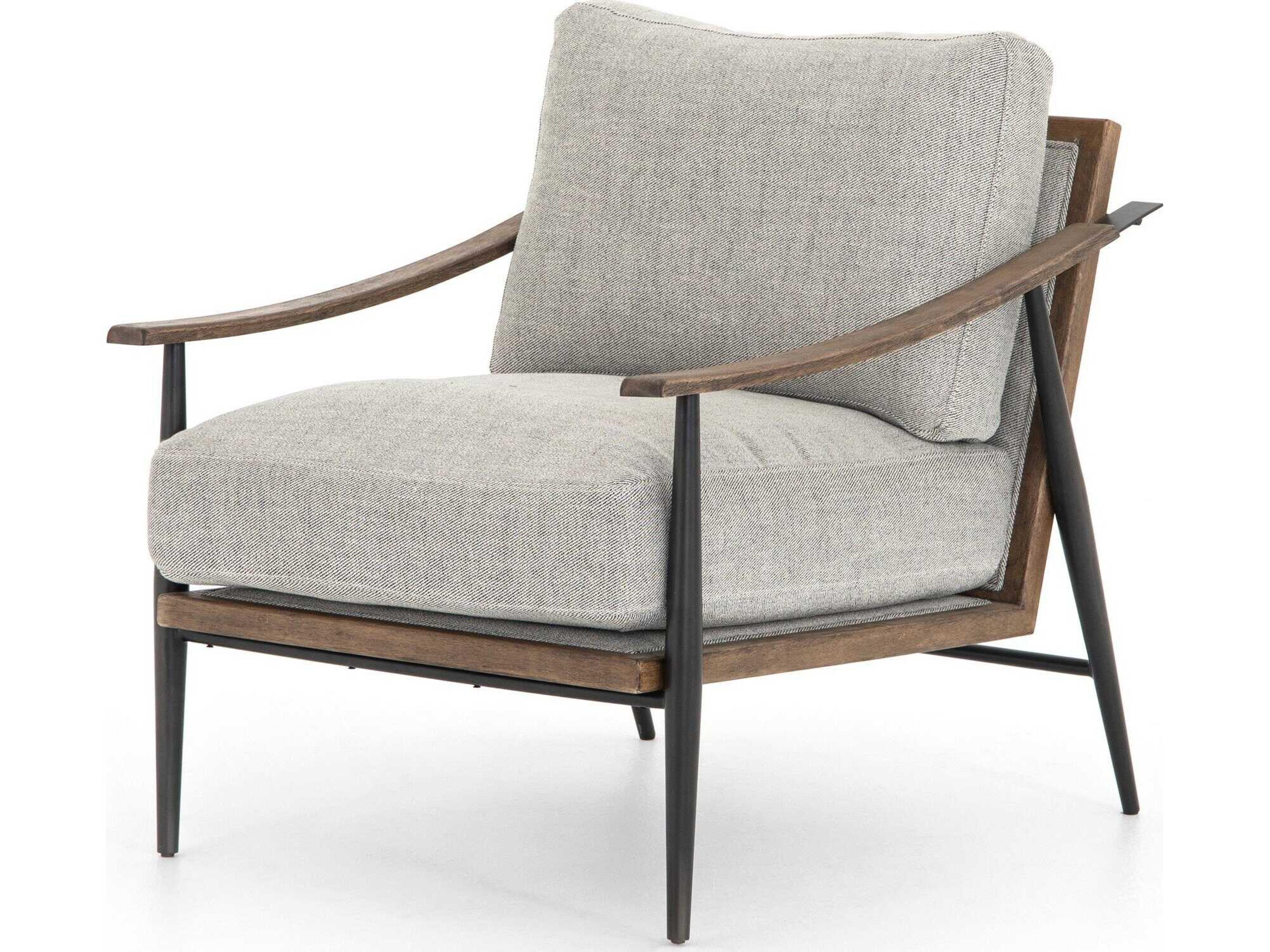 Westgate Kennedy Gray Fabric Accent Chair