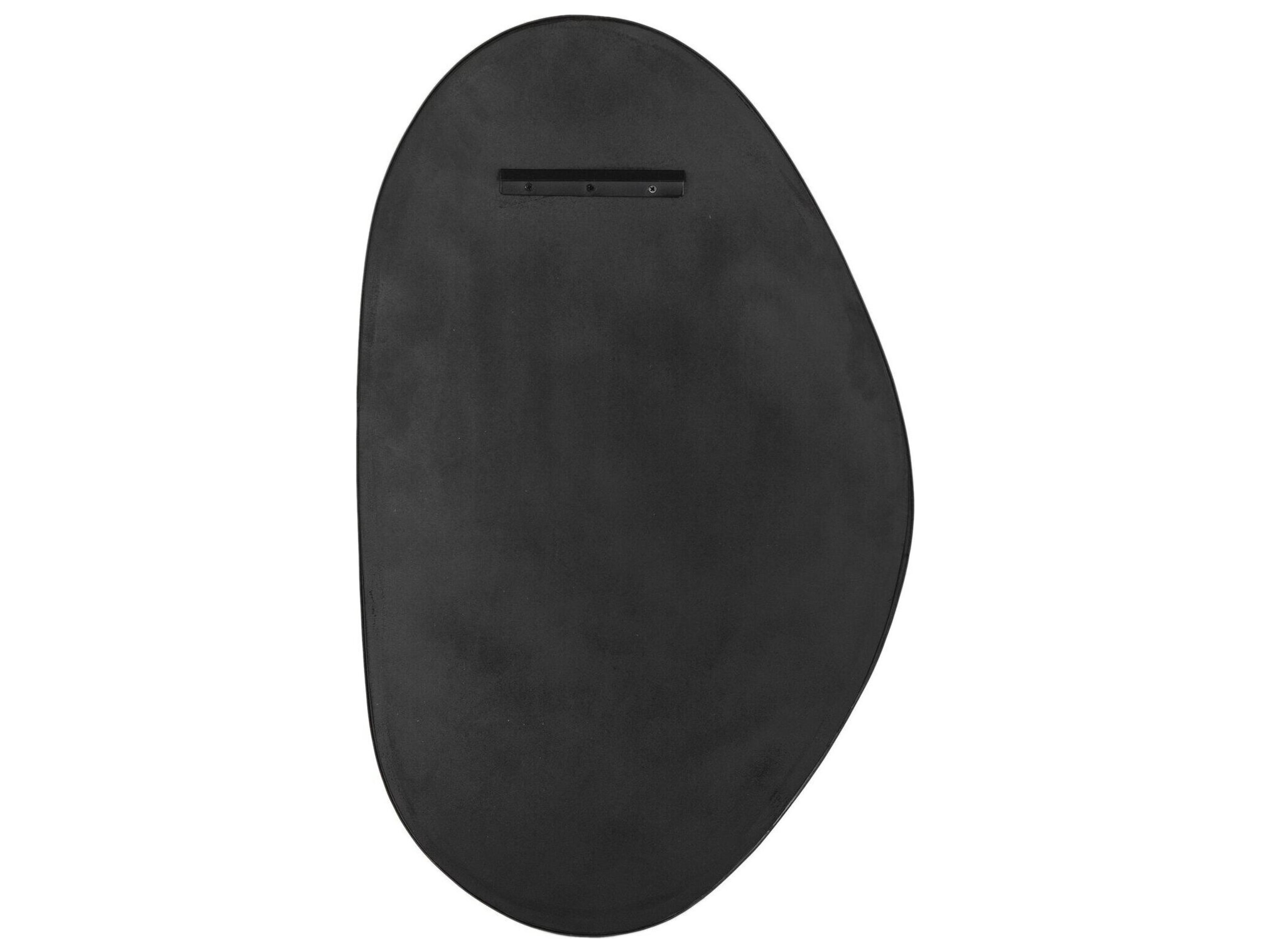 Four Hands Asher Brinley Matte Black Oval Mirror