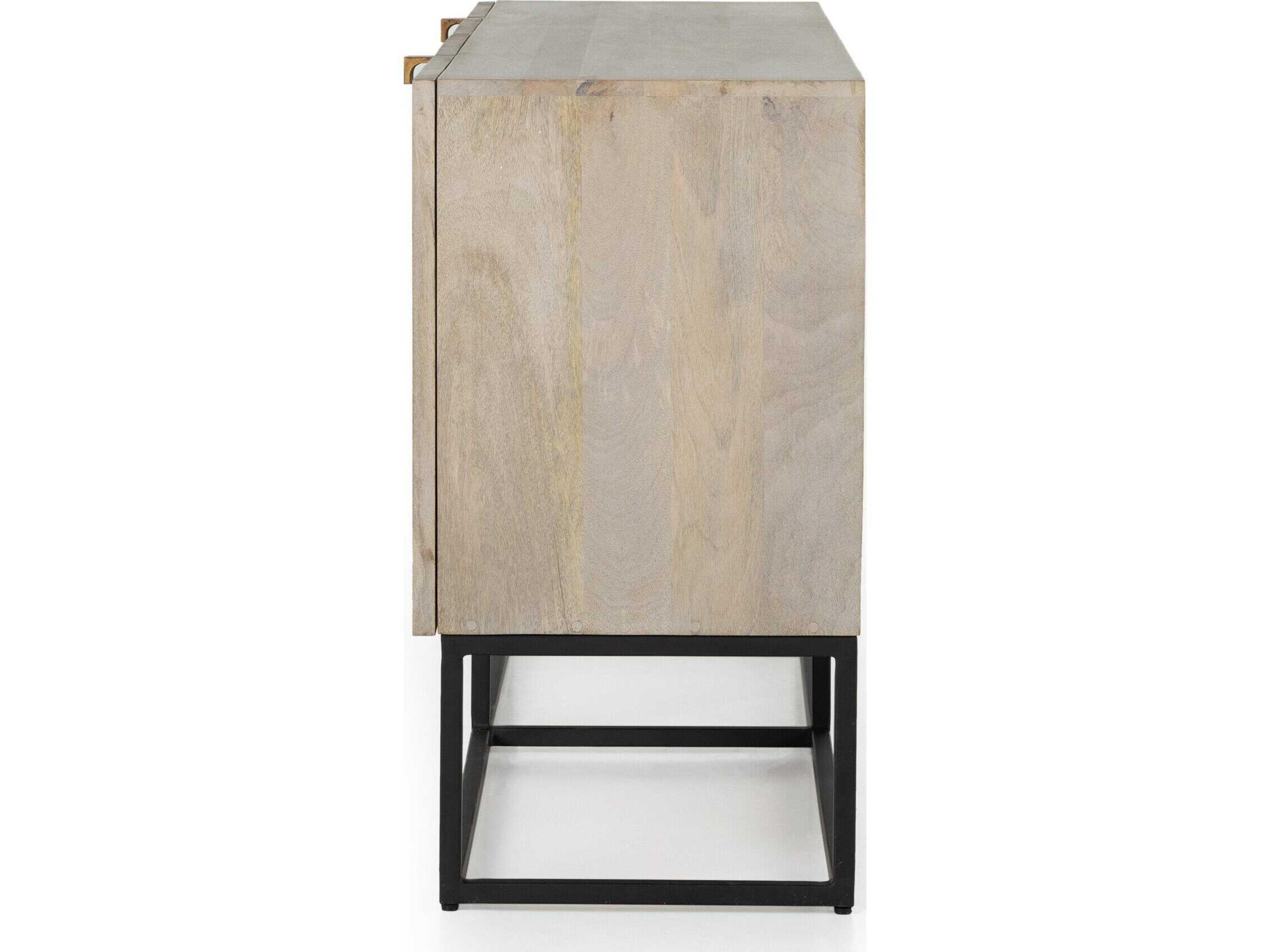 Four Hands Aiden Kelby Gunmetal Mango Wood Sideboard