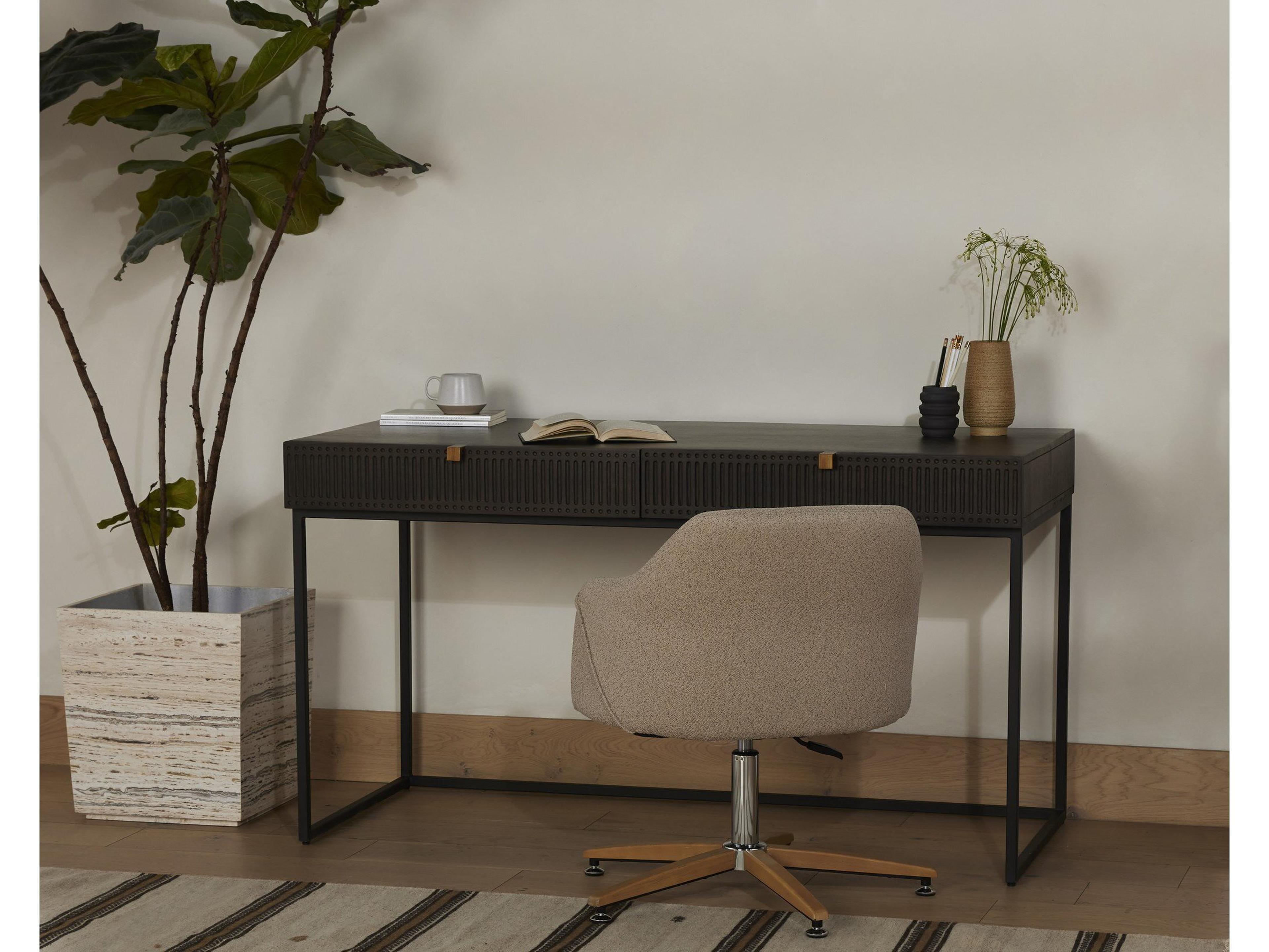 Four Hands Aiden Kelby Brown Mango Wood Writing Desk