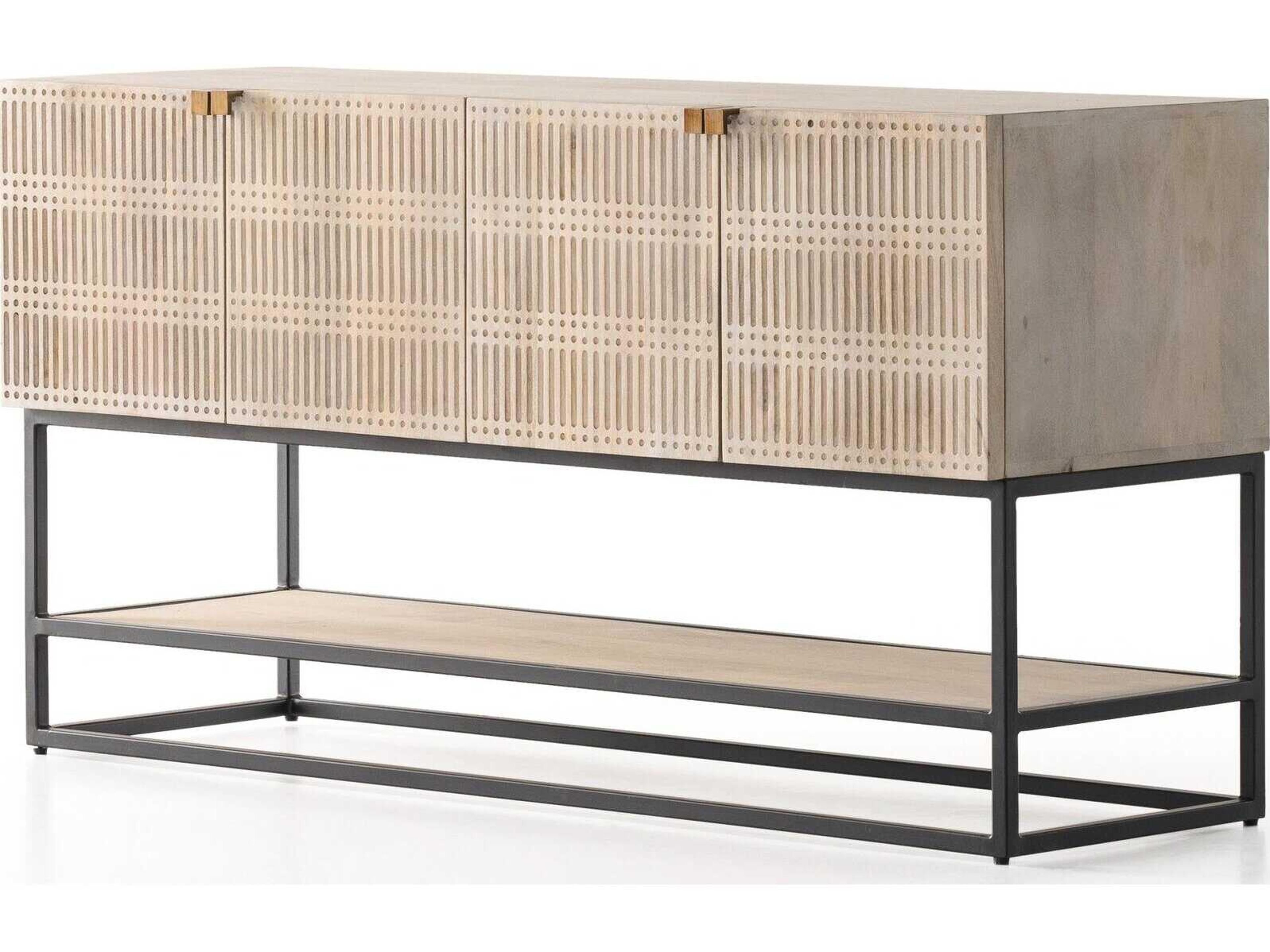 Aiden Kelby Light Wash Mango  Small Media Cabinet