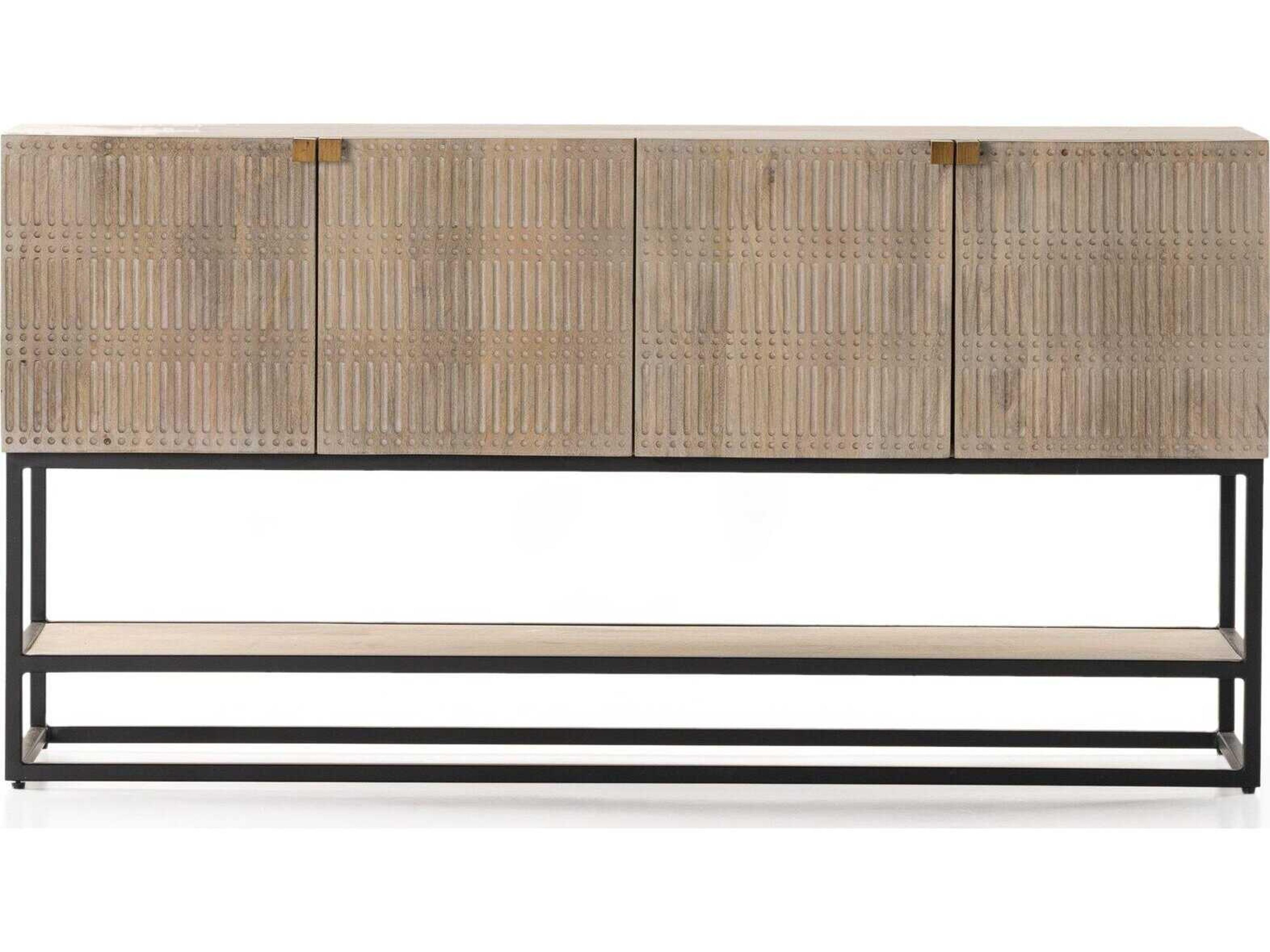 Four Hands Aiden Kelby Light Wash Mango  Small Media Cabinet