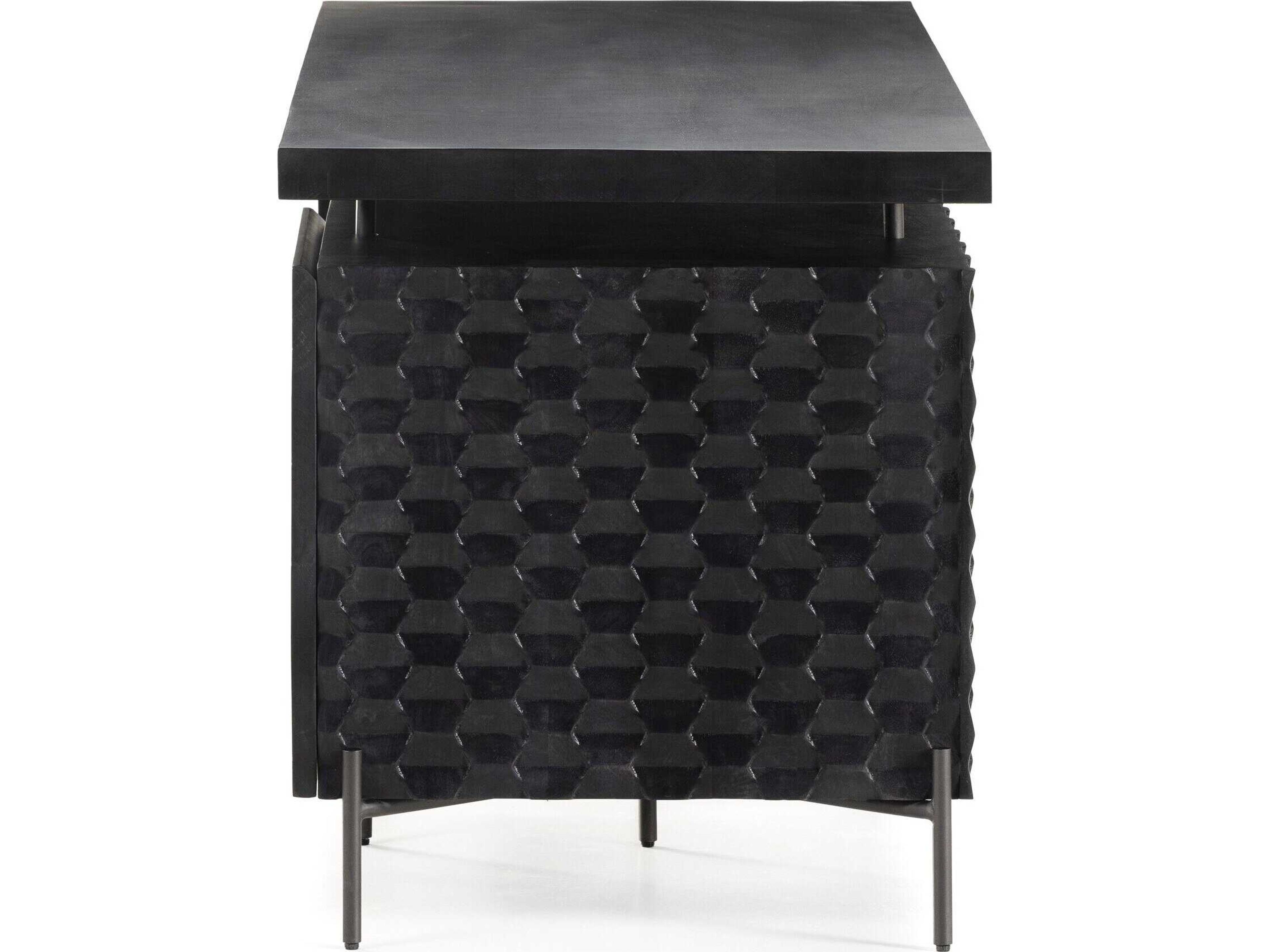 Four Hands Fallon Raffael Gunmetal Mango Wood Desk
