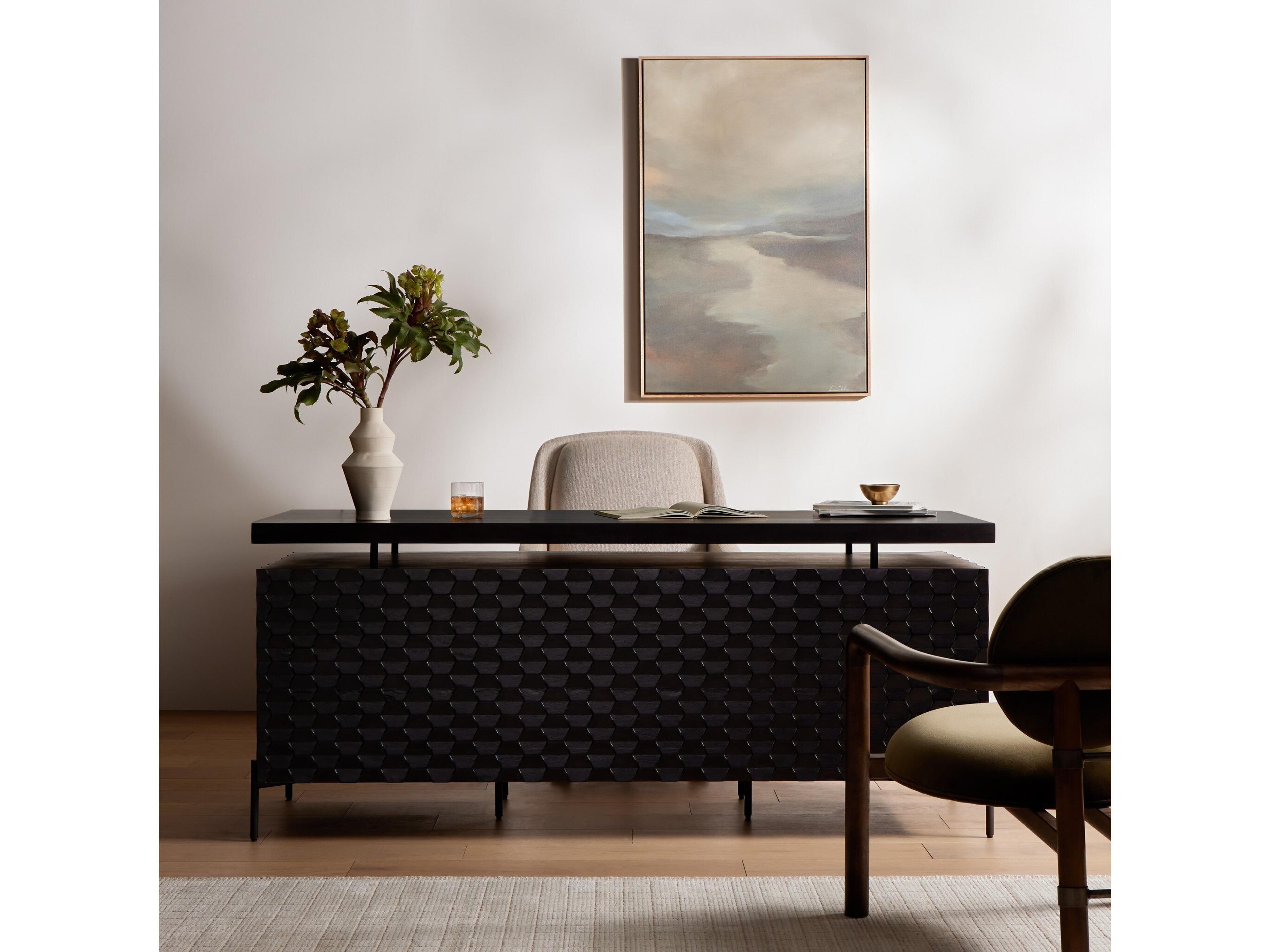 Four Hands Fallon Raffael Gunmetal Mango Wood Desk