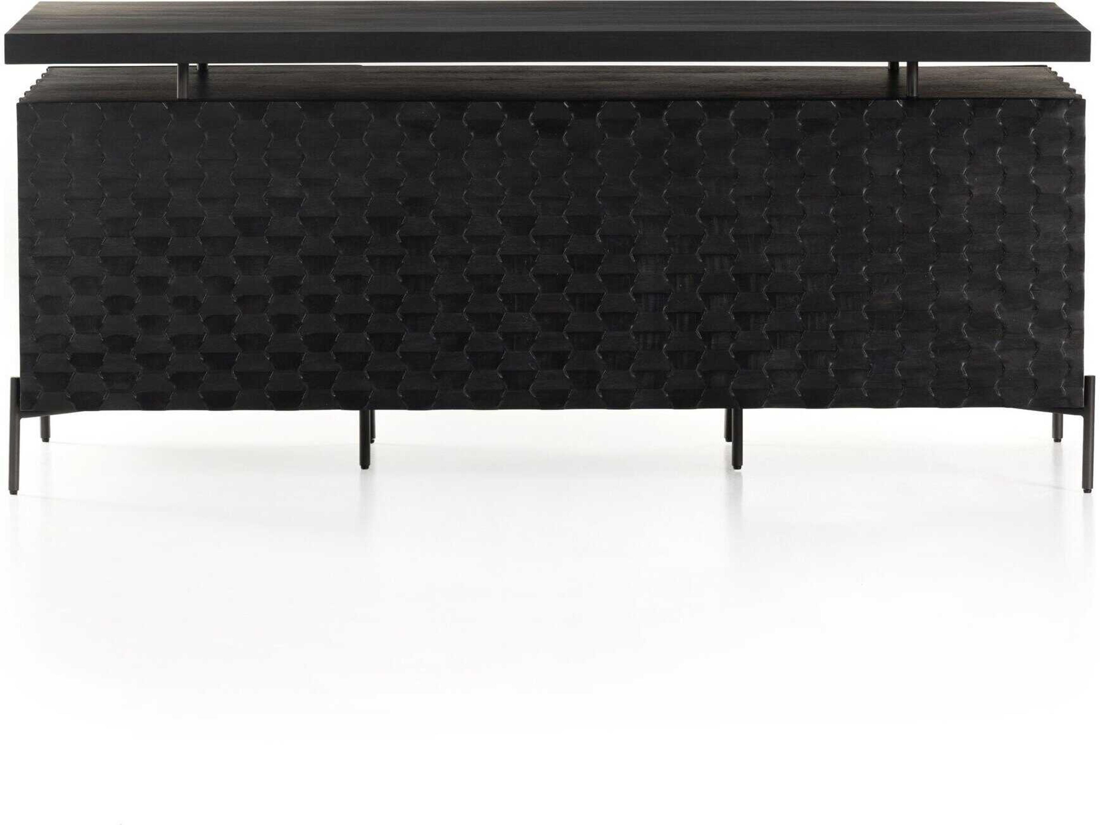 Luxecor Globetrotter Raffael Gunmetal Mango Wood Desk