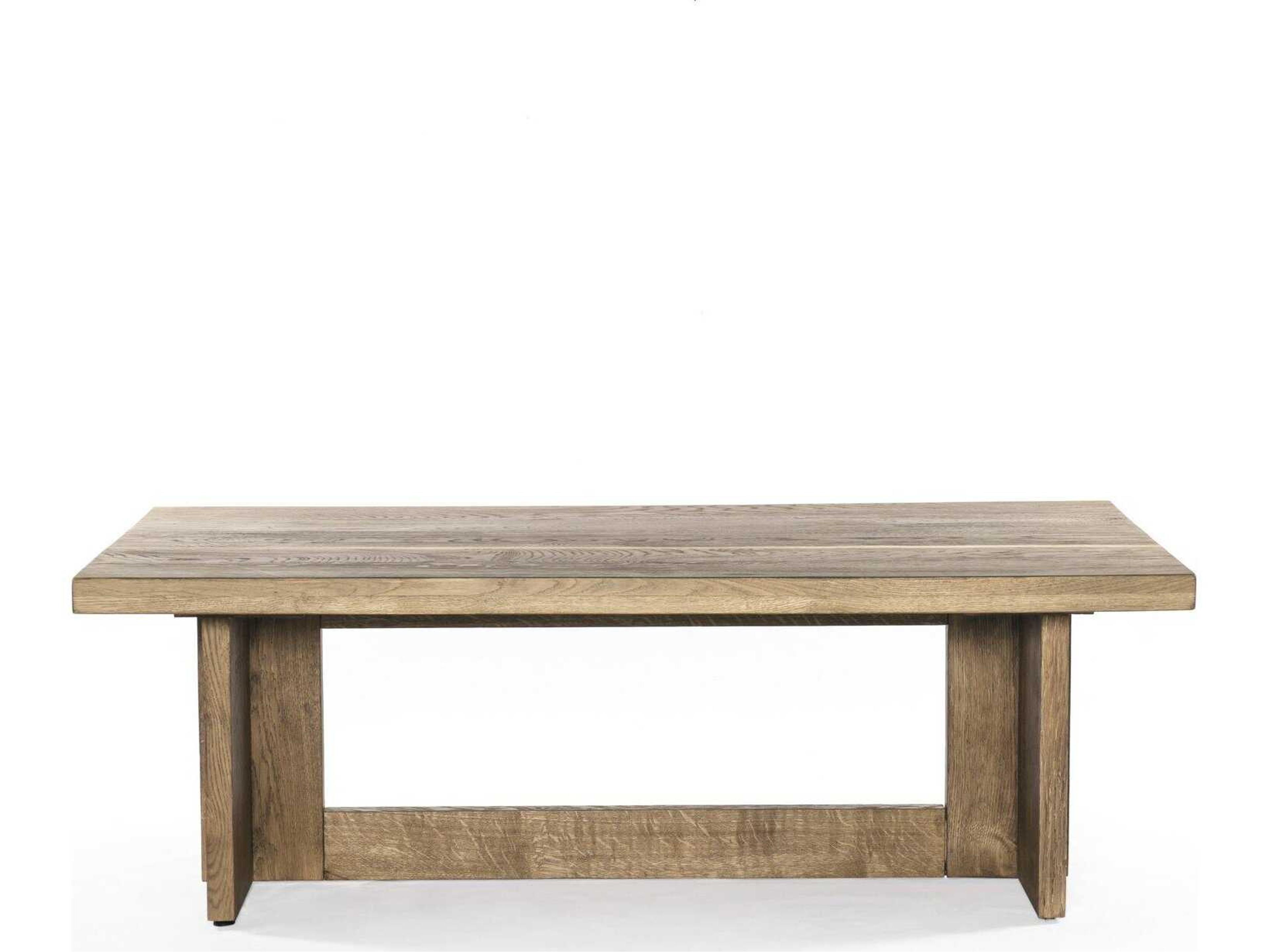 Four Hands Glenwood Erie Rectangular Wood Dark Smoked Oak Coffee Table