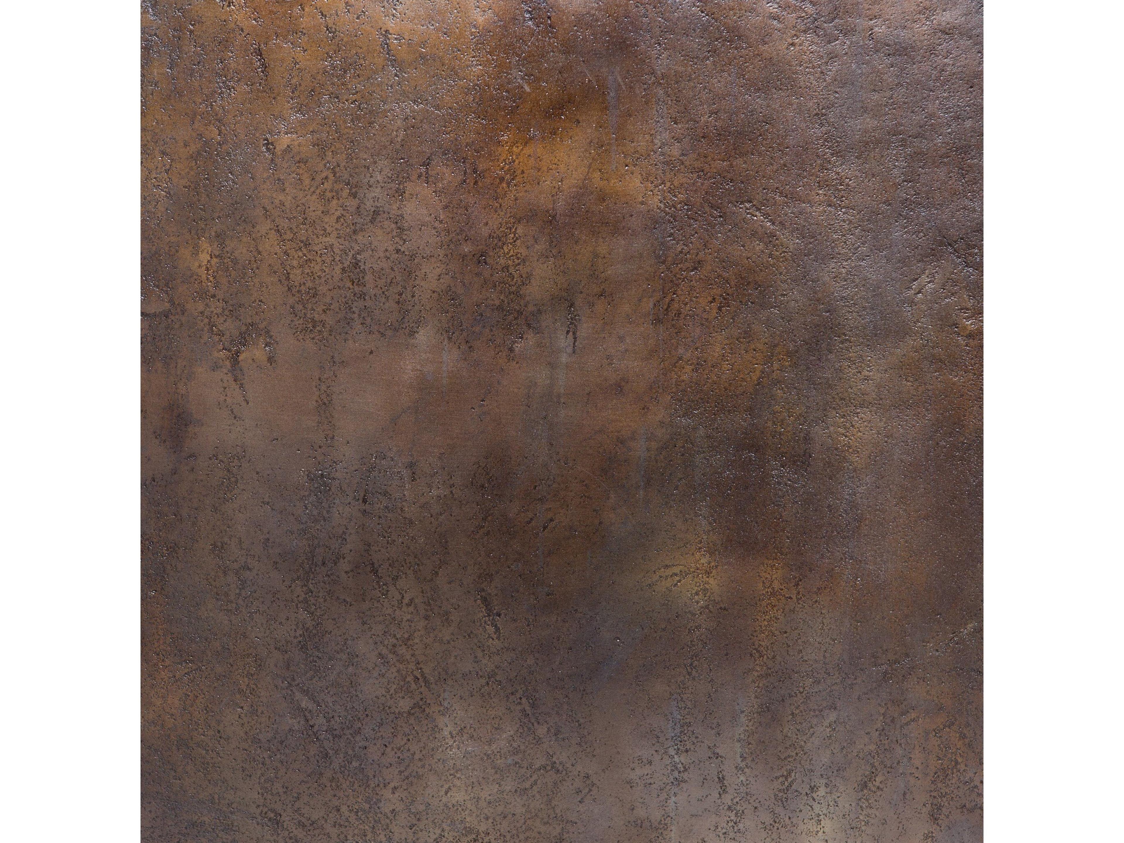 Four Hands Marlow Dalston Nesting Square Metal Antique Brown Rust End Tables