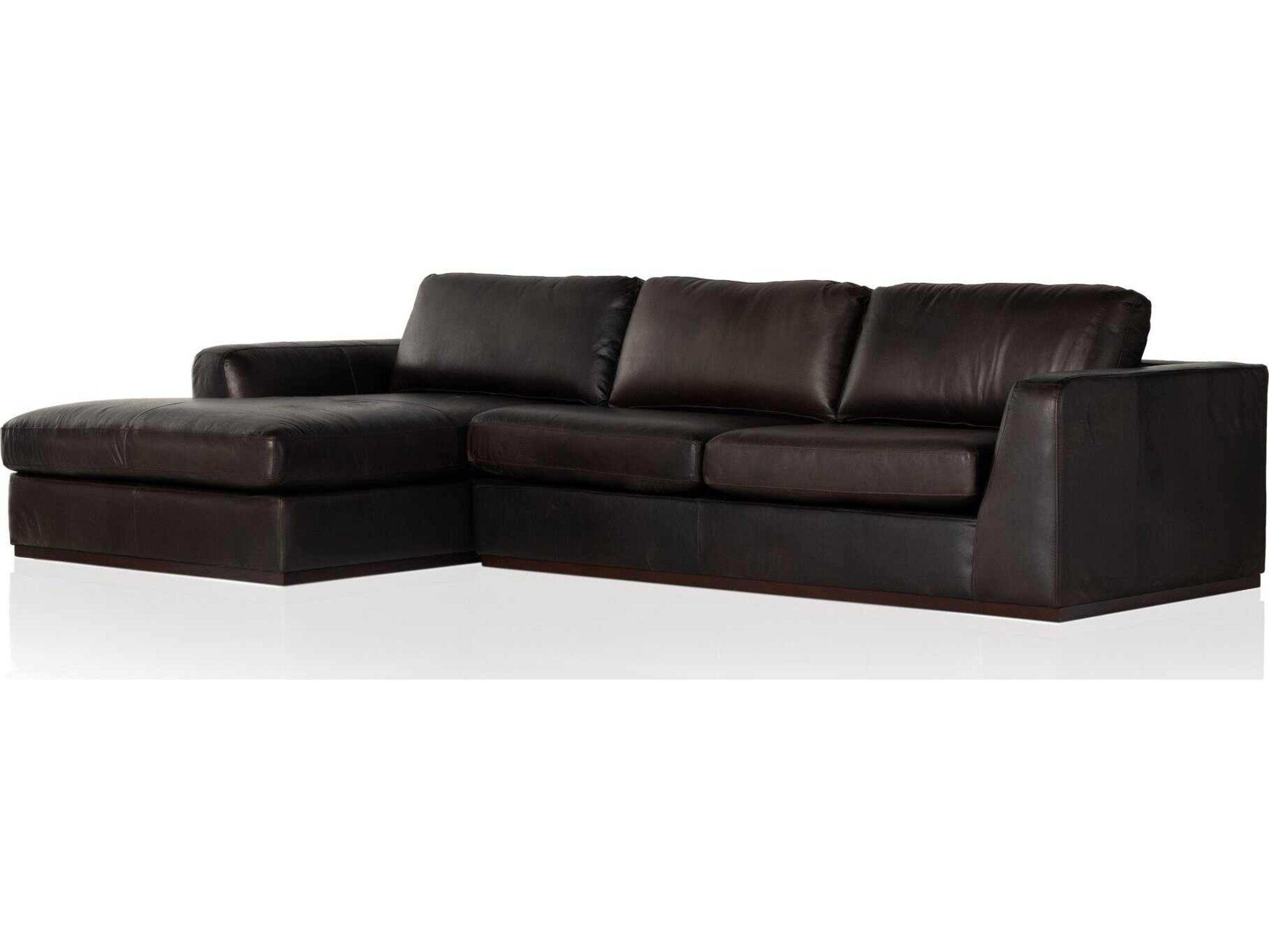 Centrale Brown Leather Sectional Sofa