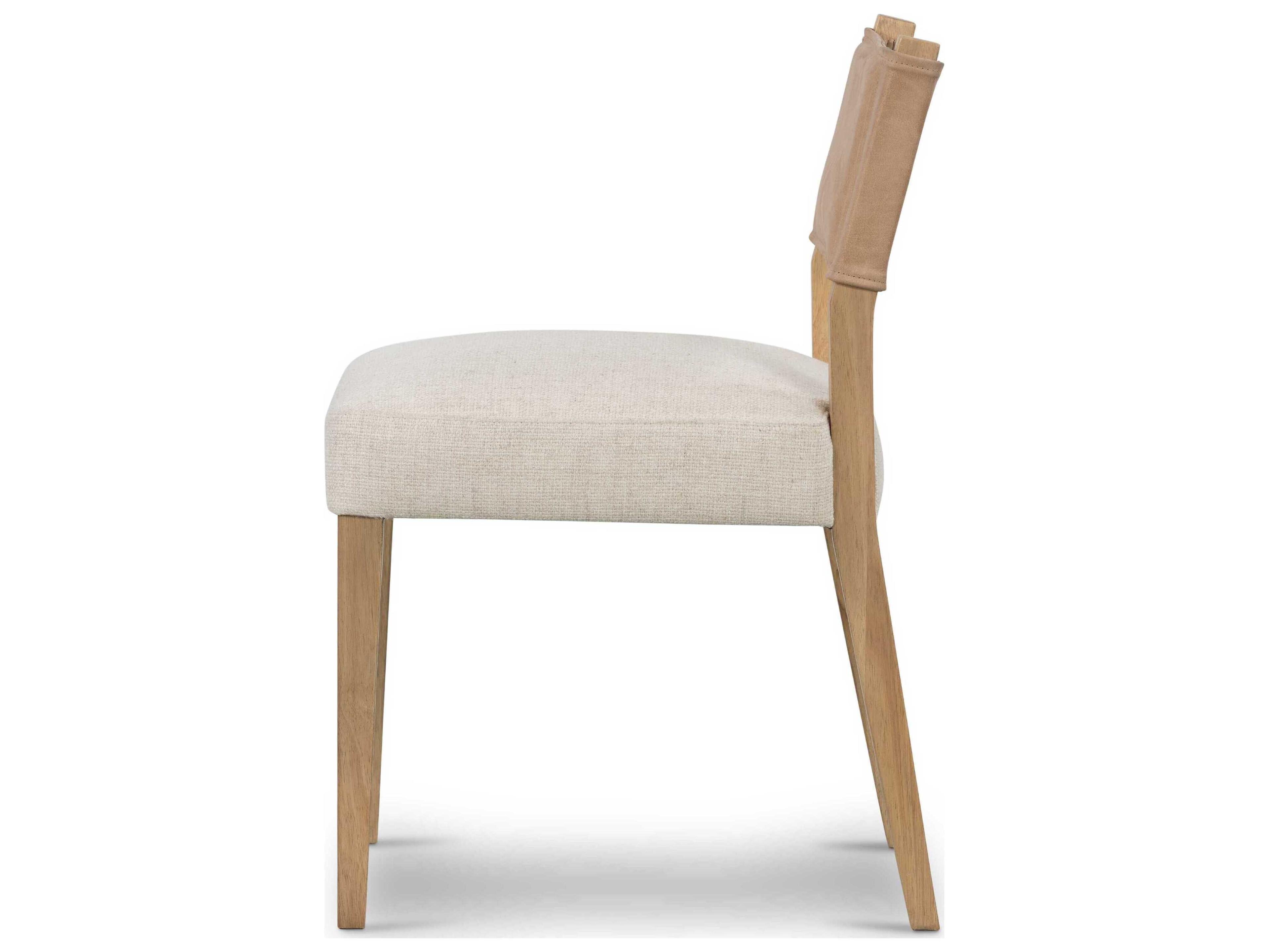 Luxecor Globetrotter Ferris Leather Solid Wood Brown Upholstered Side Dining Chair