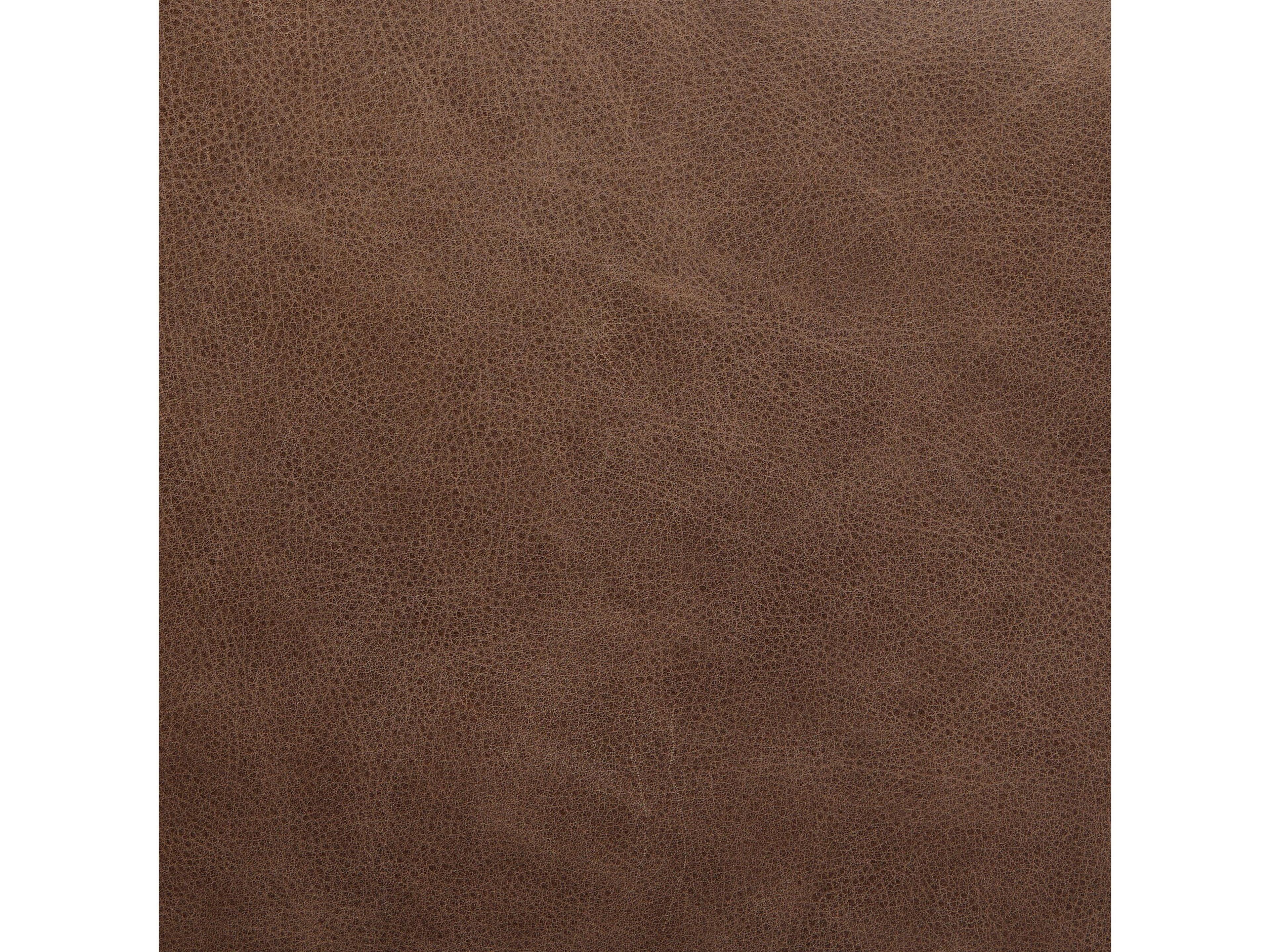 Four Hands Berman Ferris Oak Wood Brown Leather Armless Dining Chair