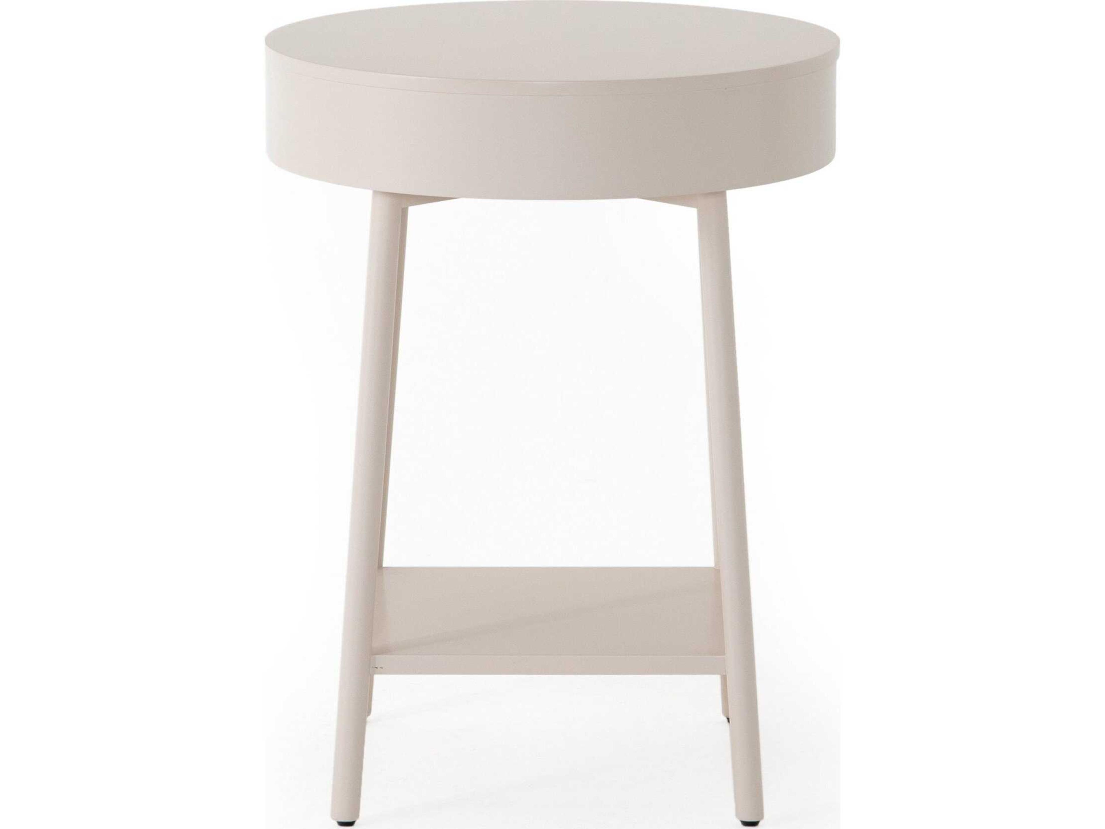 Four Hands Belfast Van 1-Drawer White Hardwood Nightstand