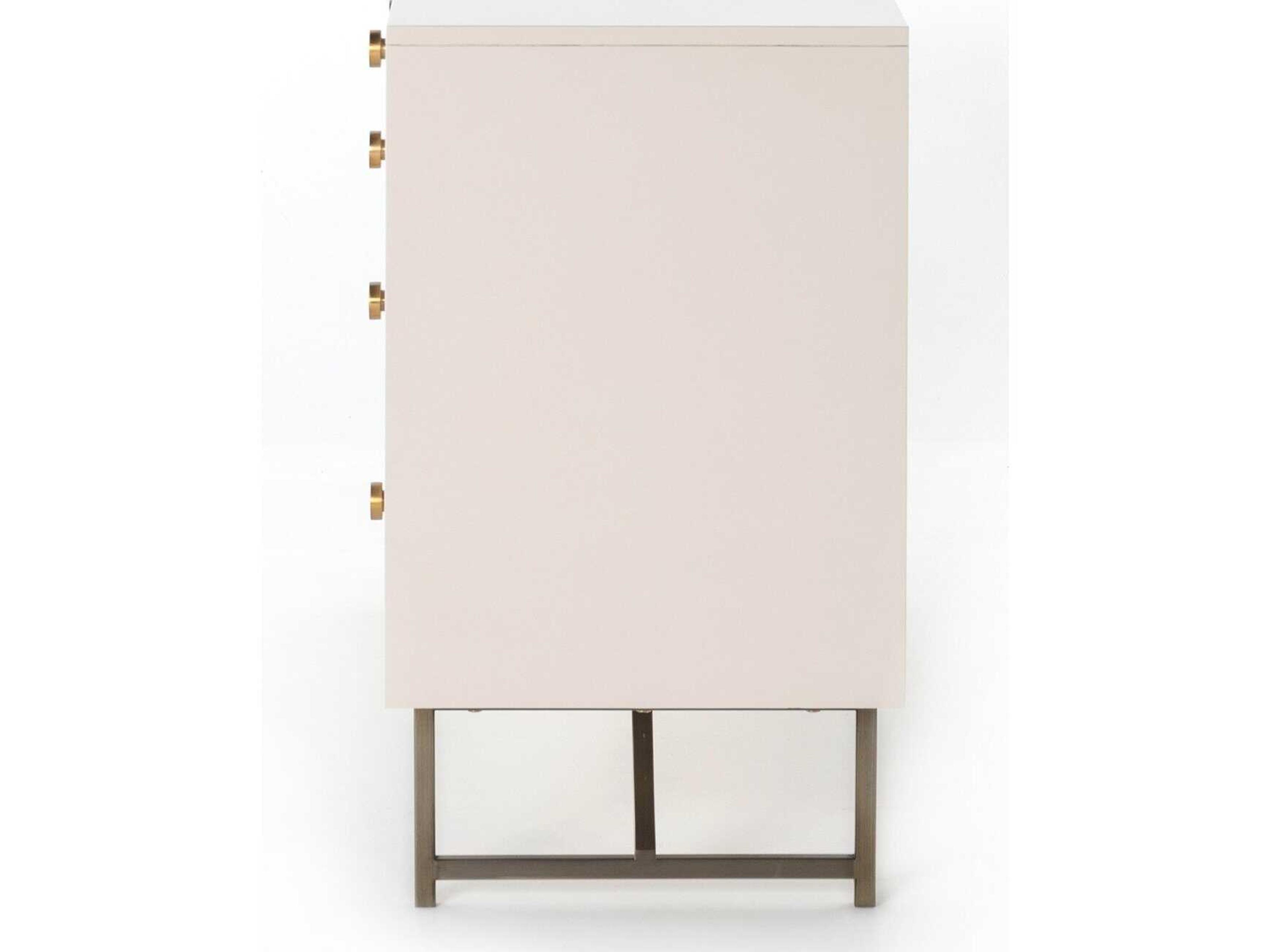 Four Hands Belfast Van 7-Drawers White Hardwood Double Dresser