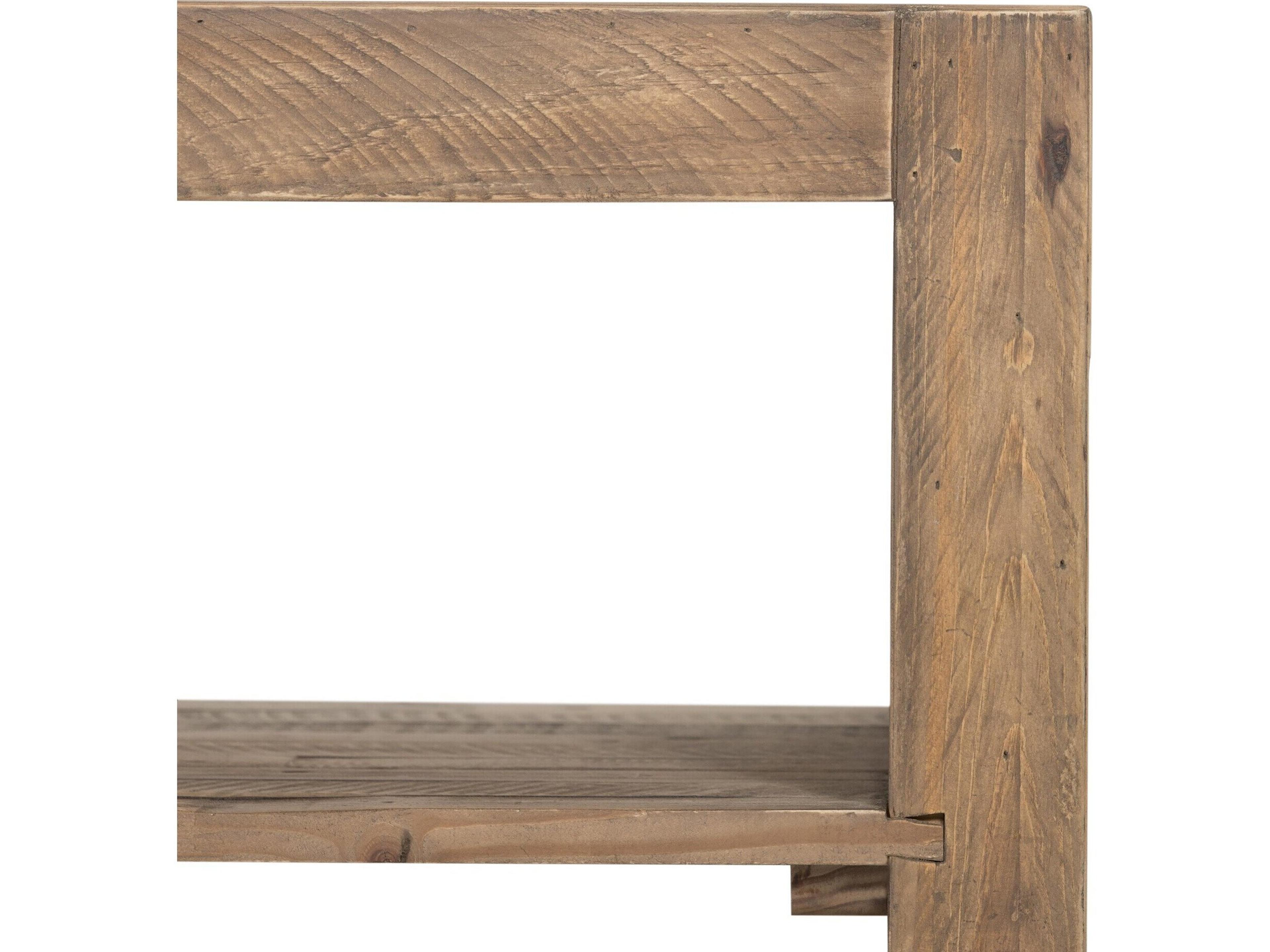 Four Hands Sierra Beckwourth Rectangular Wood Rustic Natural Coffee Table