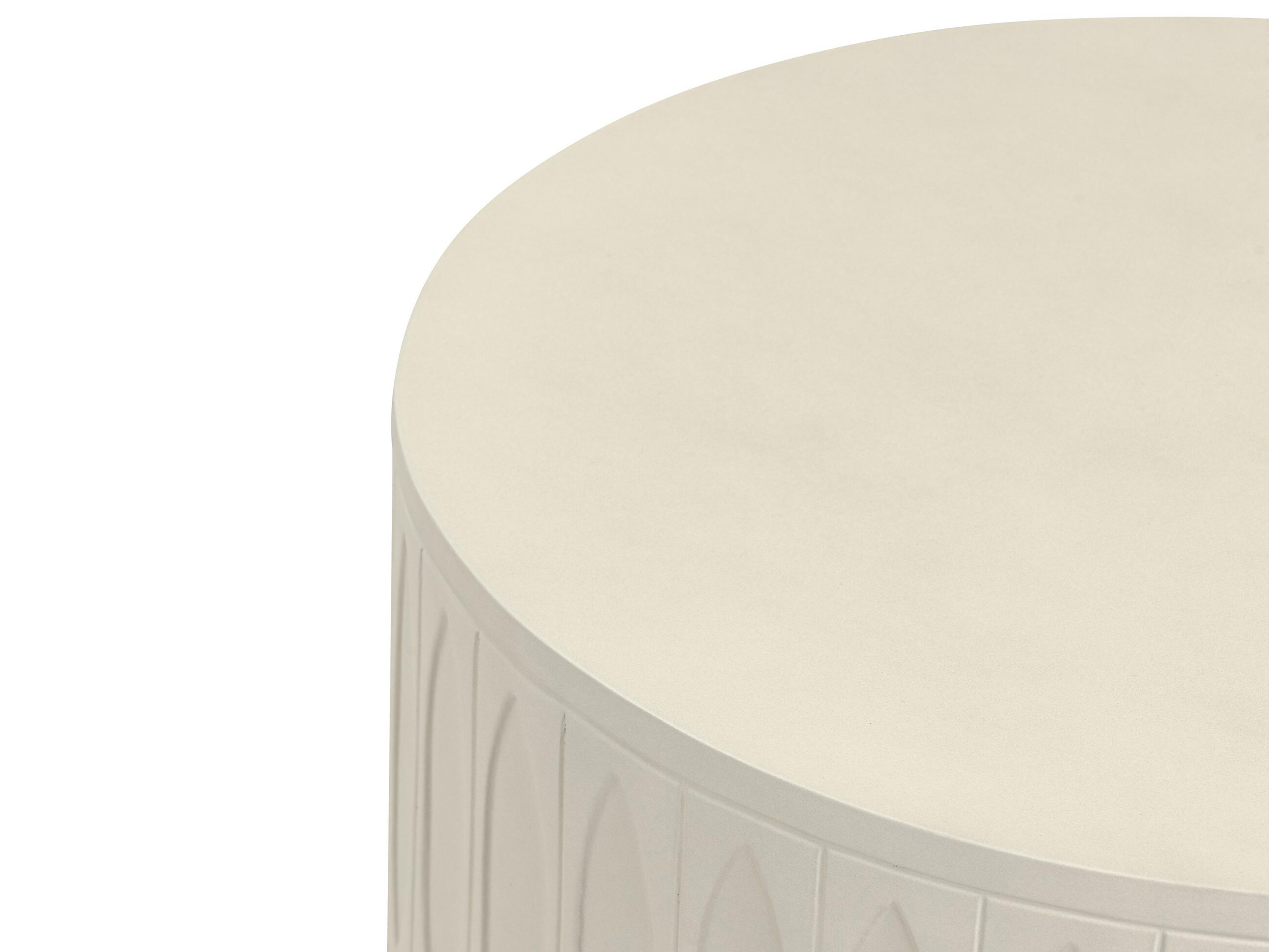 Four Hands Thayer Colorado White Concrete End Table