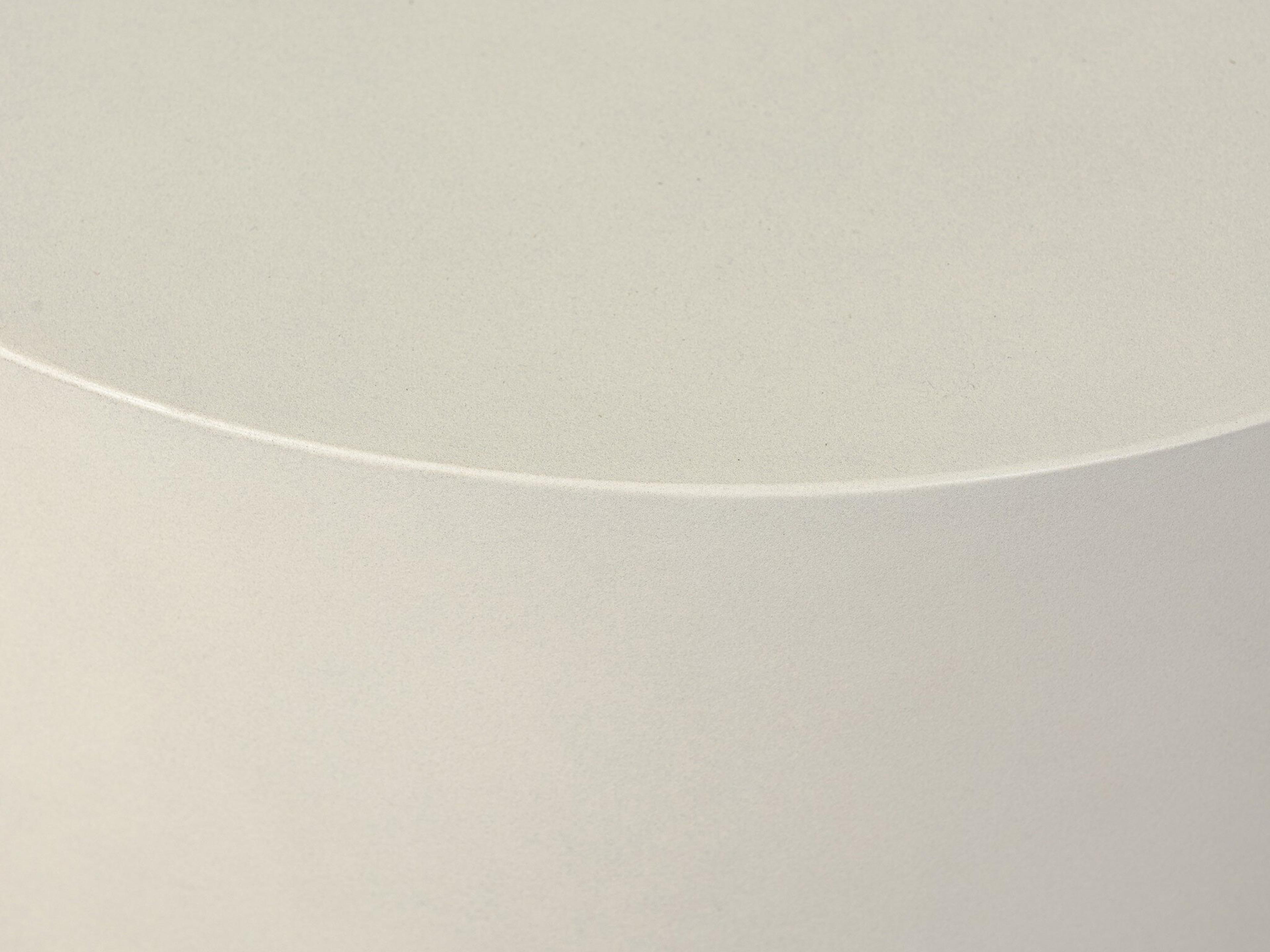 Four Hands Thayer Ivan White Concrete Round End Table