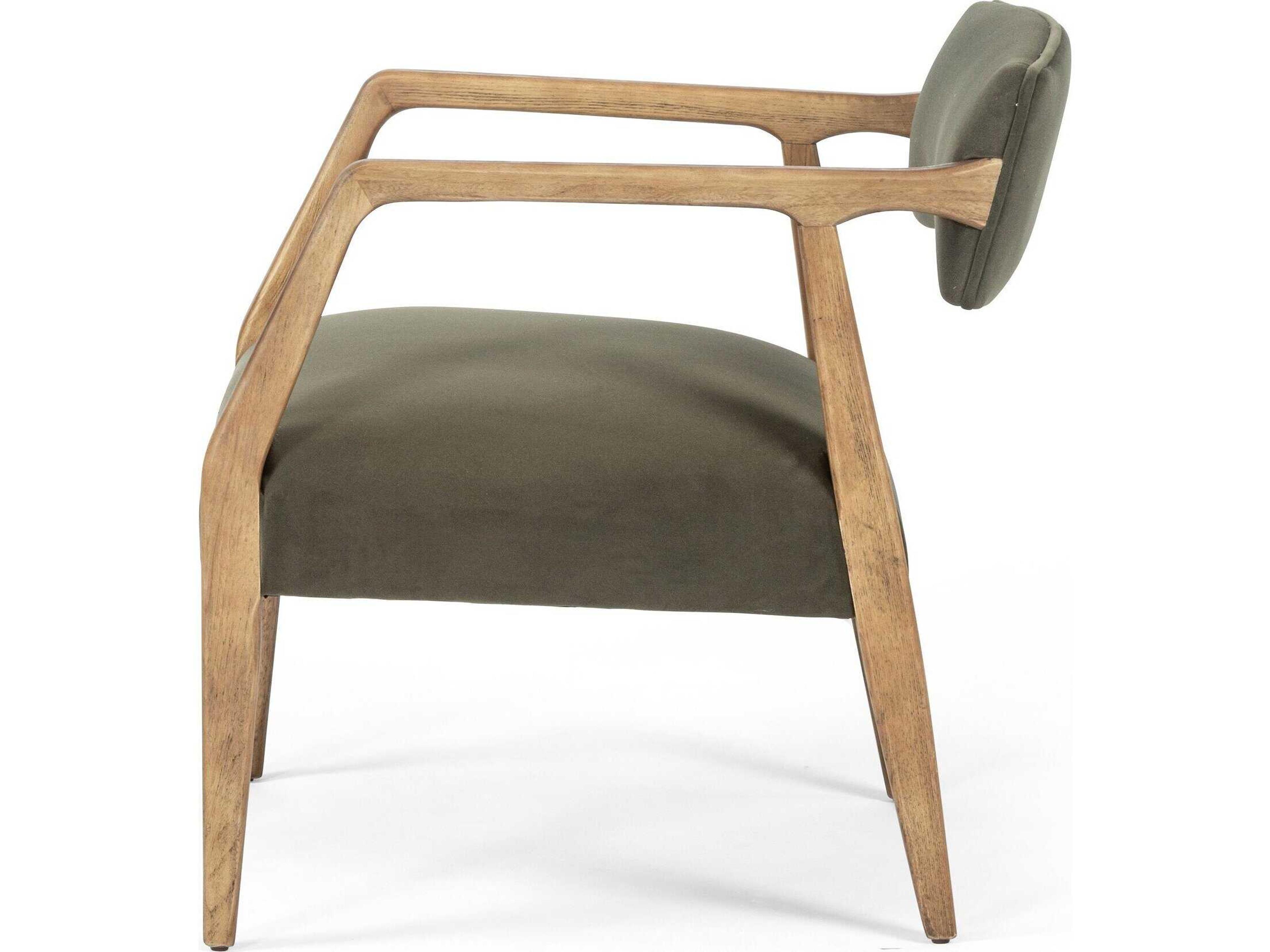 Globetrotter Tyler Modern Velvet Loden  Armchair