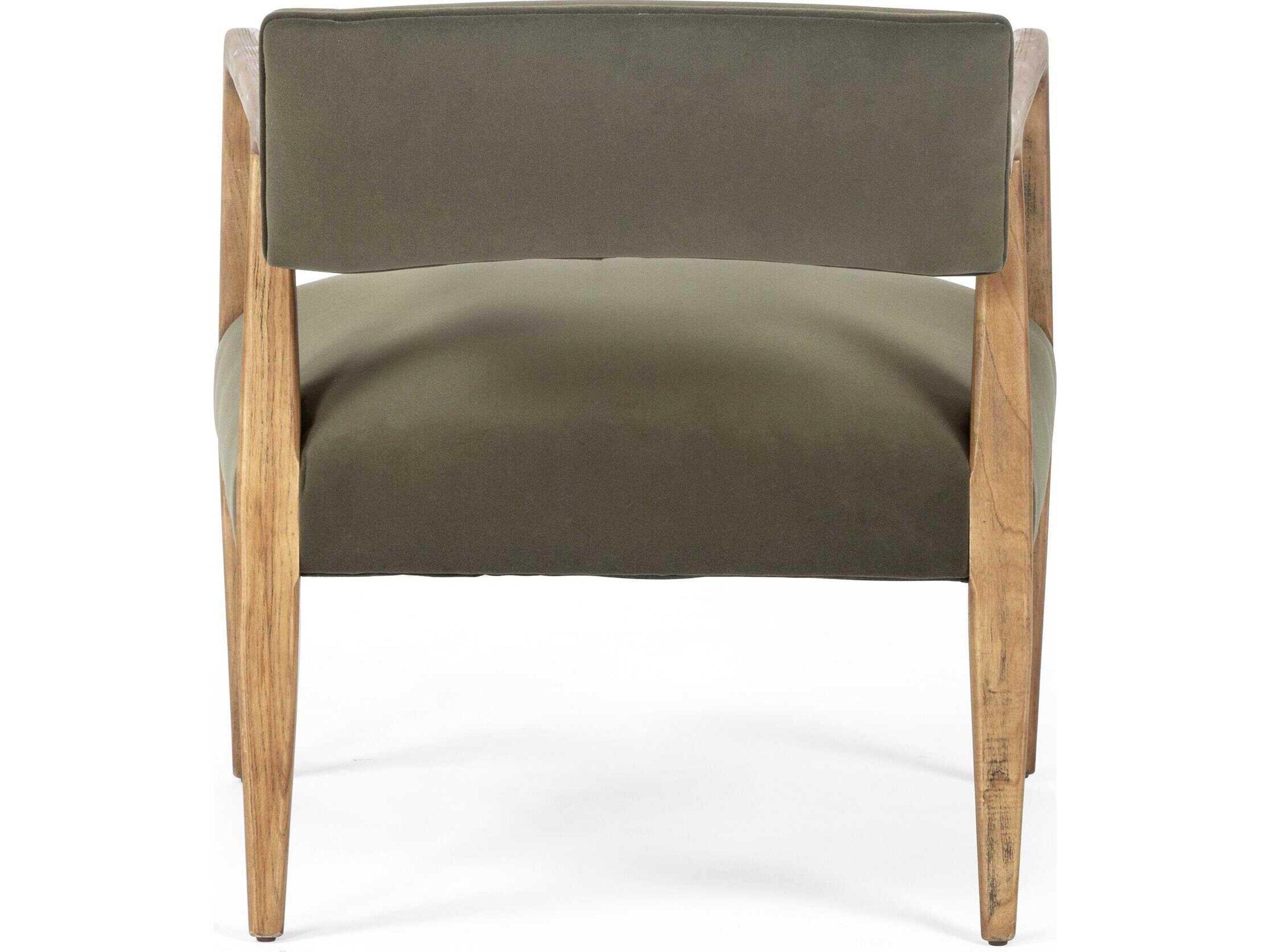 Luxecor Globetrotter Tyler Modern Velvet Loden  Armchair