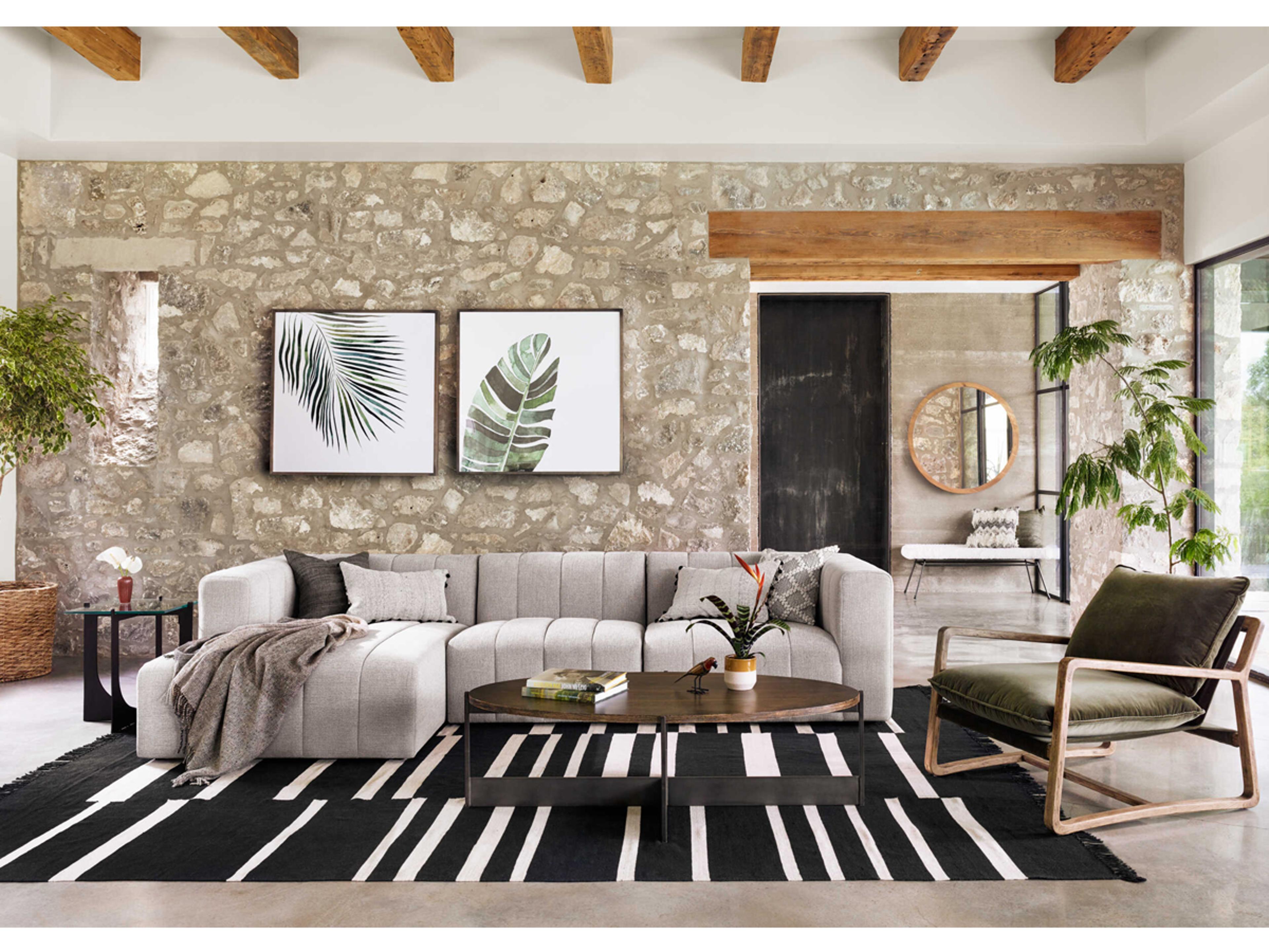 Luxecor Globetrotter Ace Green Fabric Accent Chair