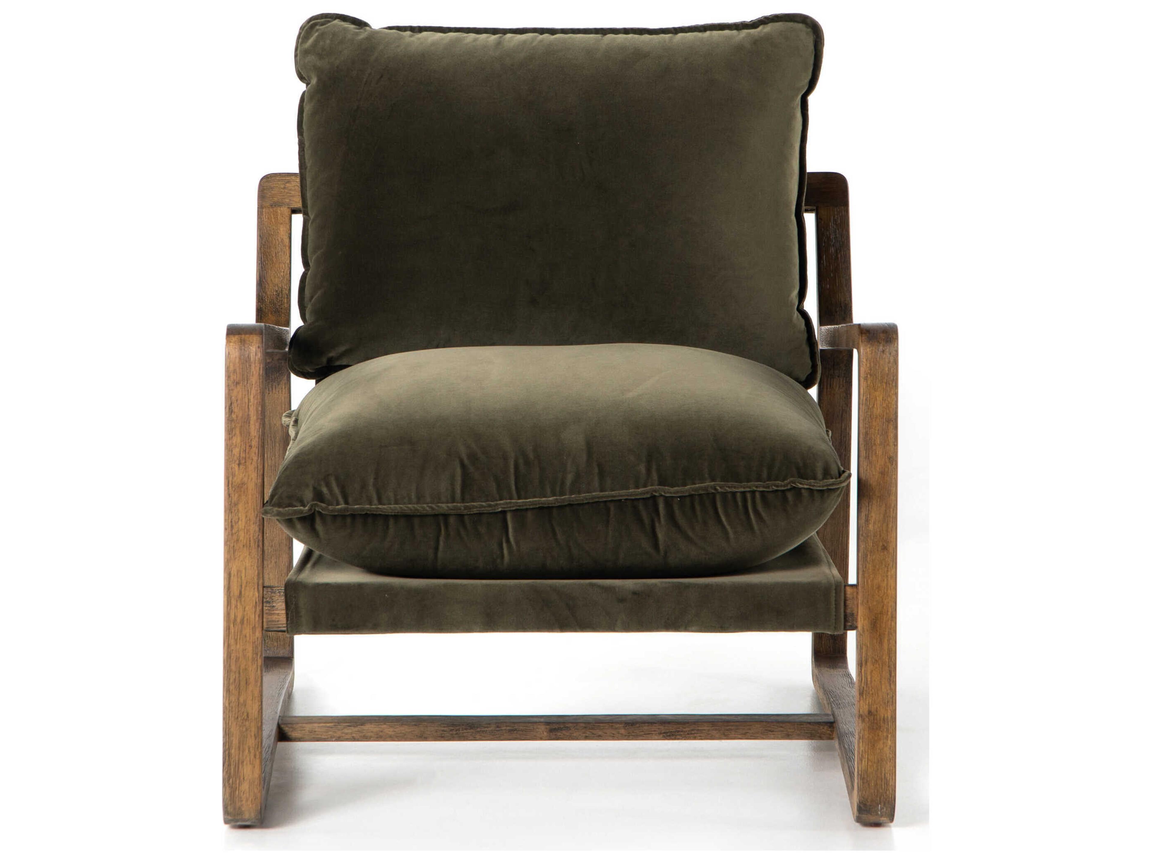 Luxecor Globetrotter Ace Green Fabric Accent Chair