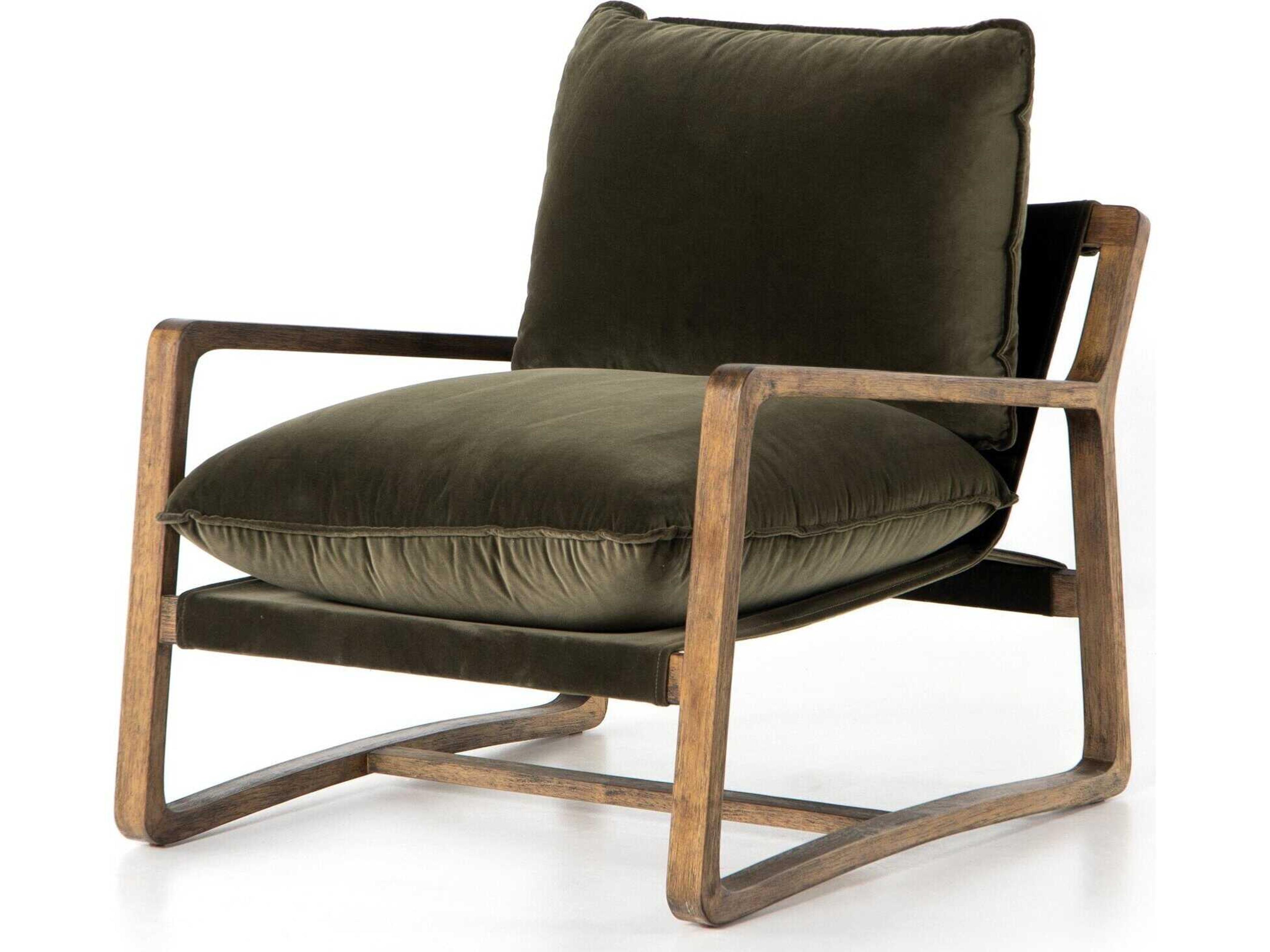 Ace Accent Chair Berman Modern Olive Green