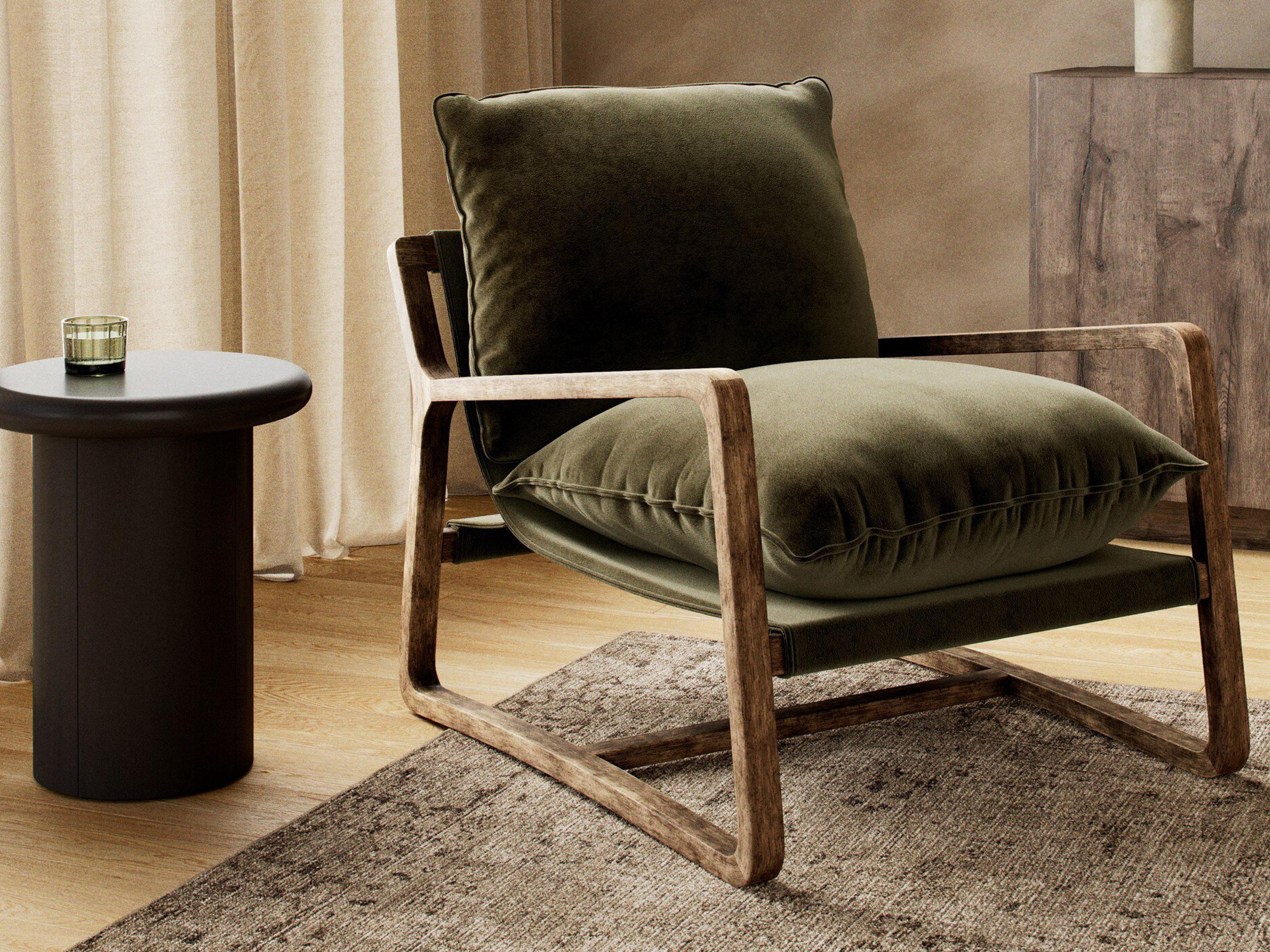 Four Hands Berman Ace Surrey Olive Accent Chair