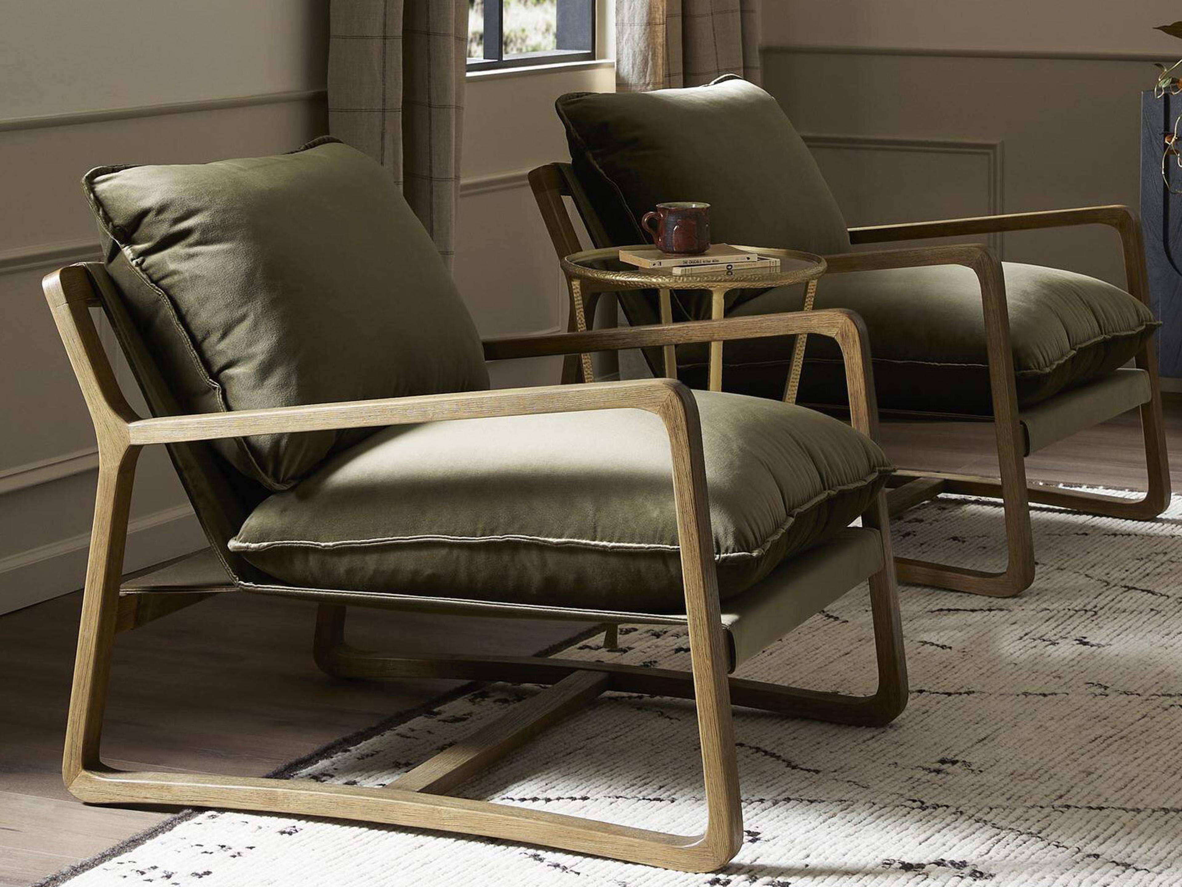 Four Hands Berman Ace Surrey Olive Accent Chair