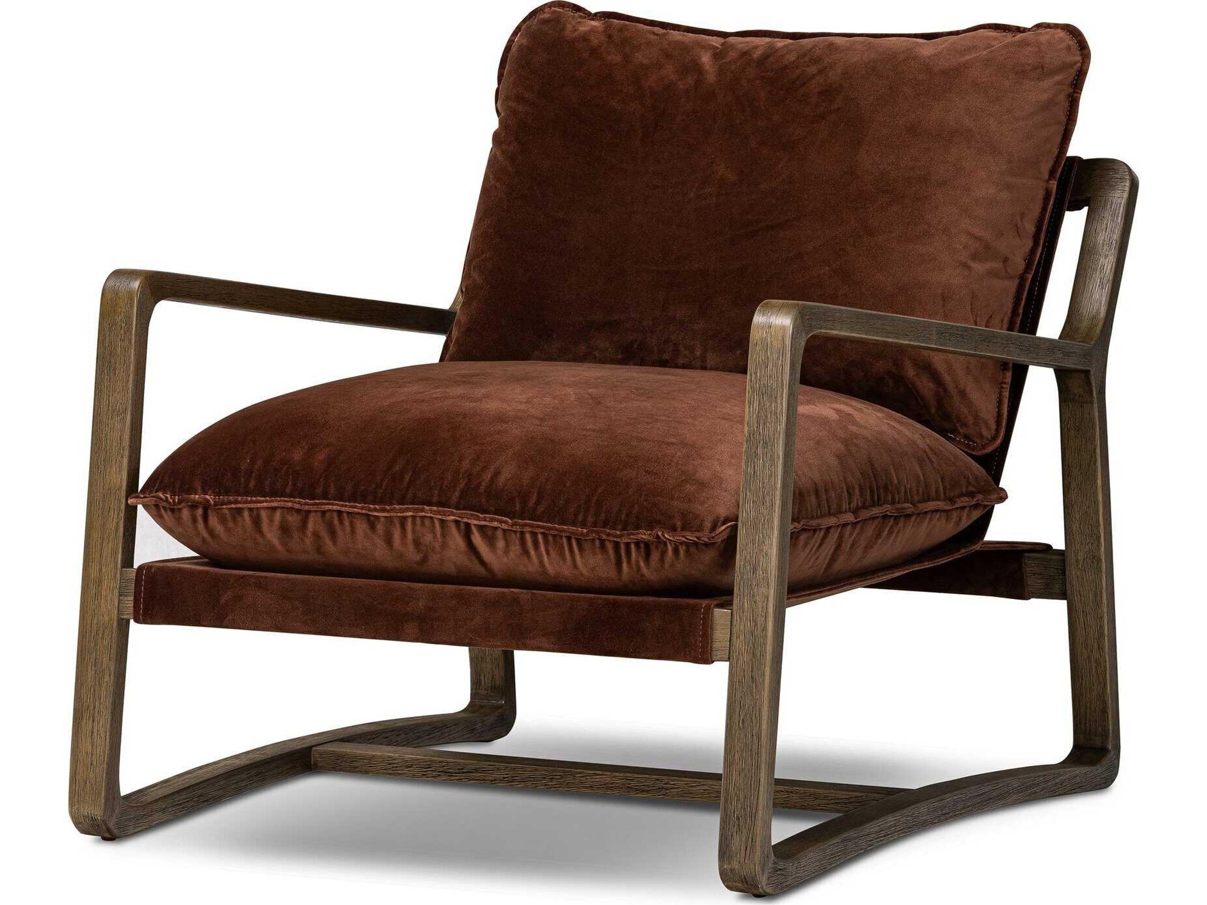 Ace Upholstered Accent Chair in Surrey Auburn Performance Fabric