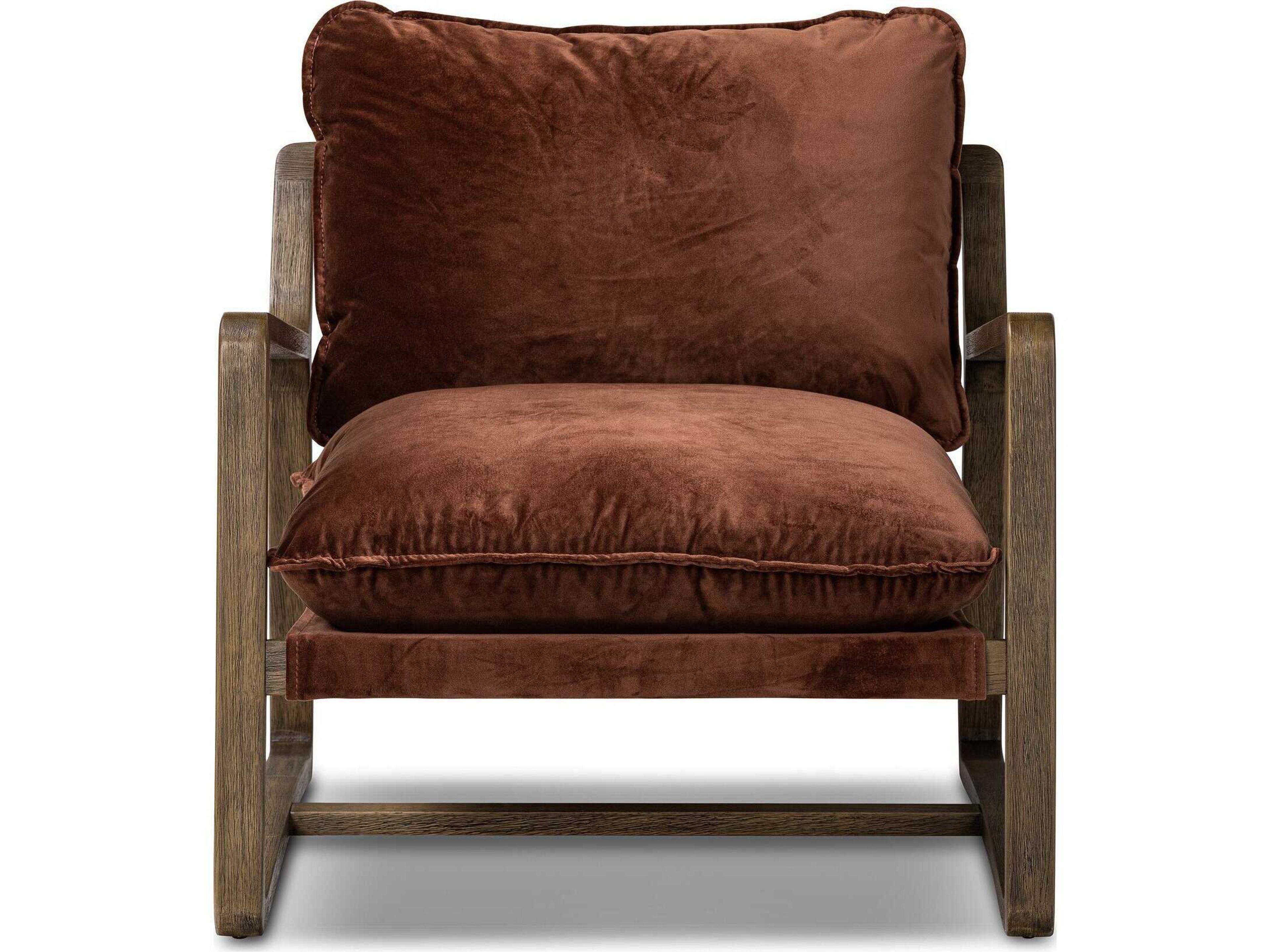 Four Hands Berman Ace Surrey Auburn Velvet Accent Chair