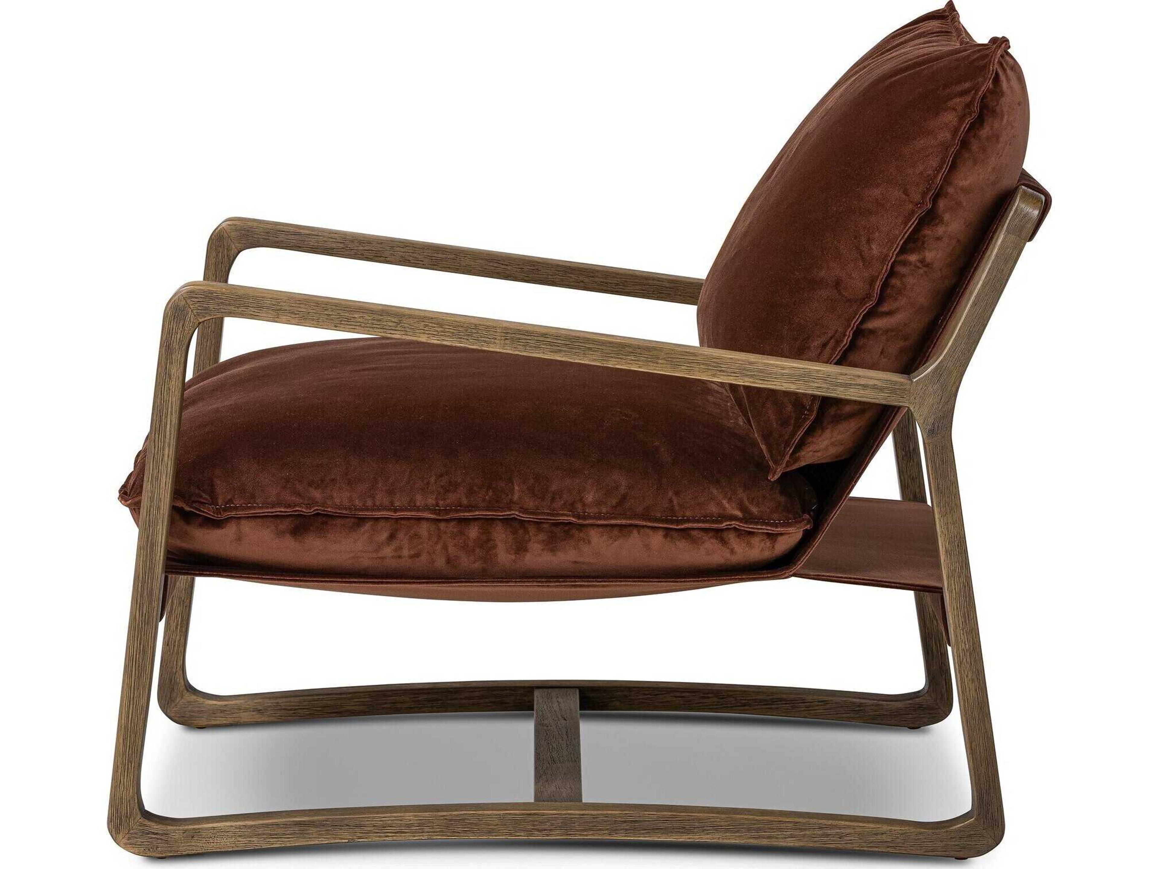 Four Hands Berman Ace Surrey Auburn Velvet Accent Chair