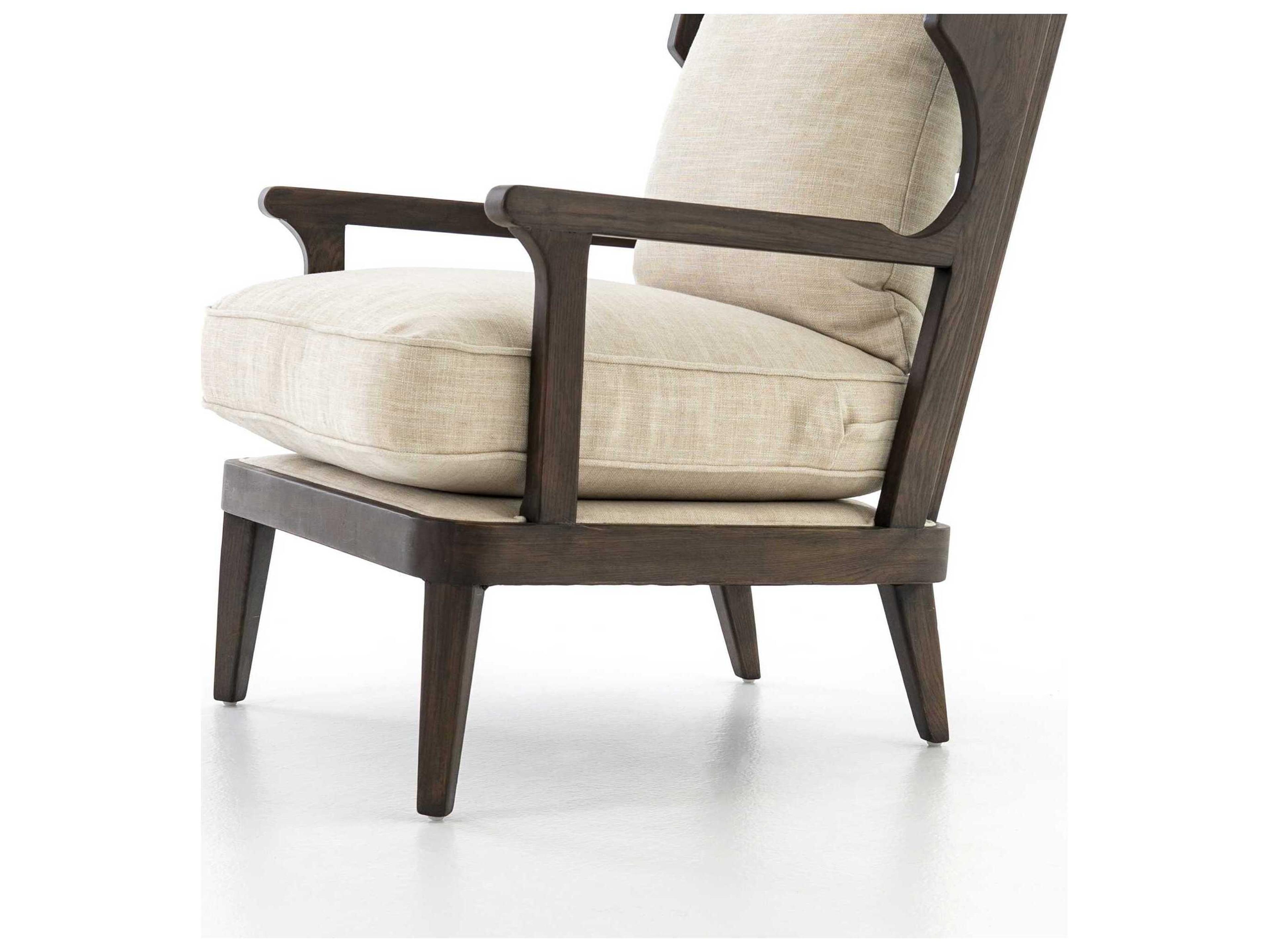 Luxecor Globetrotter Lennon Beige Fabric Accent Chair