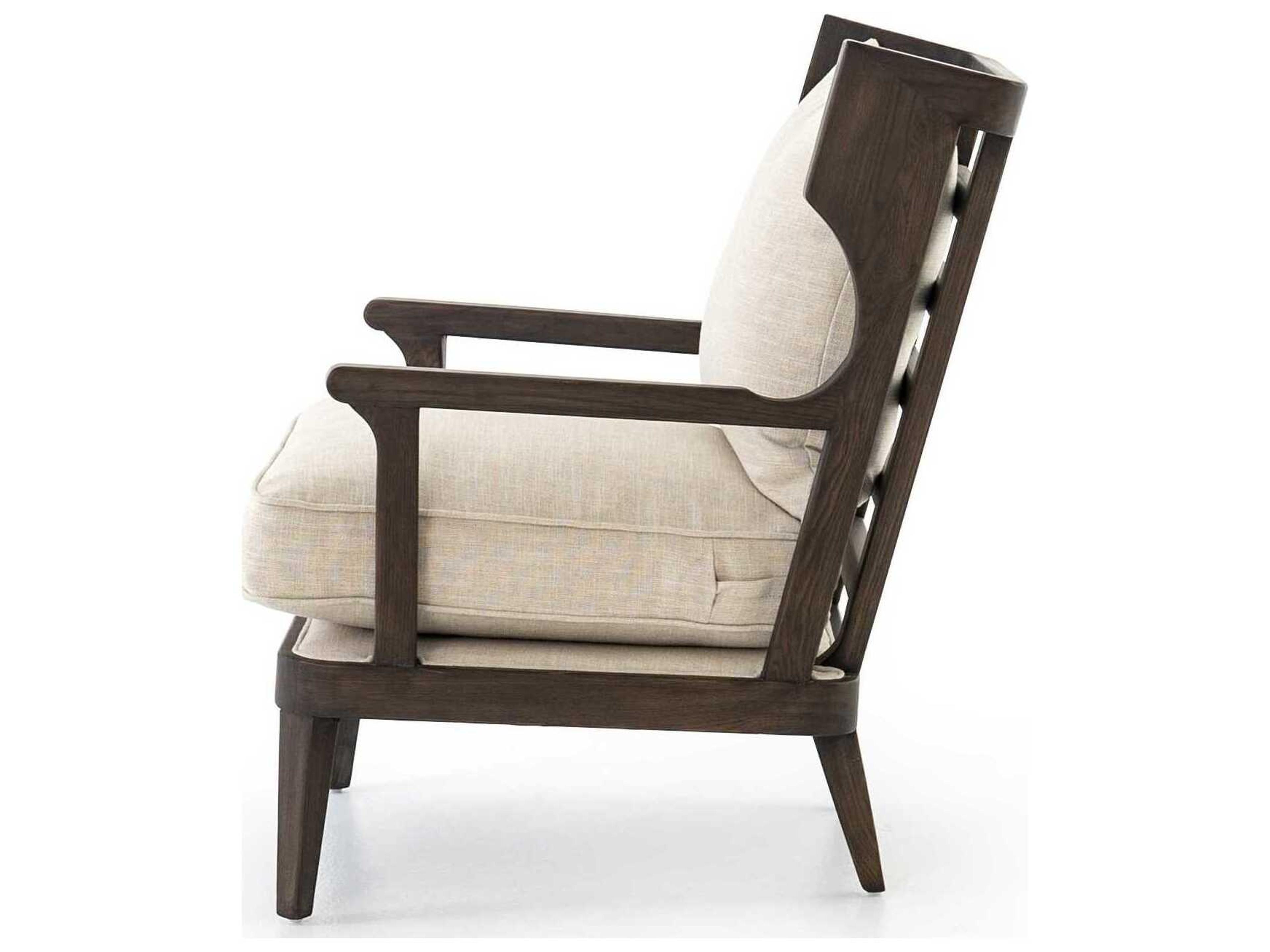 Luxecor Globetrotter Lennon Beige Fabric Accent Chair