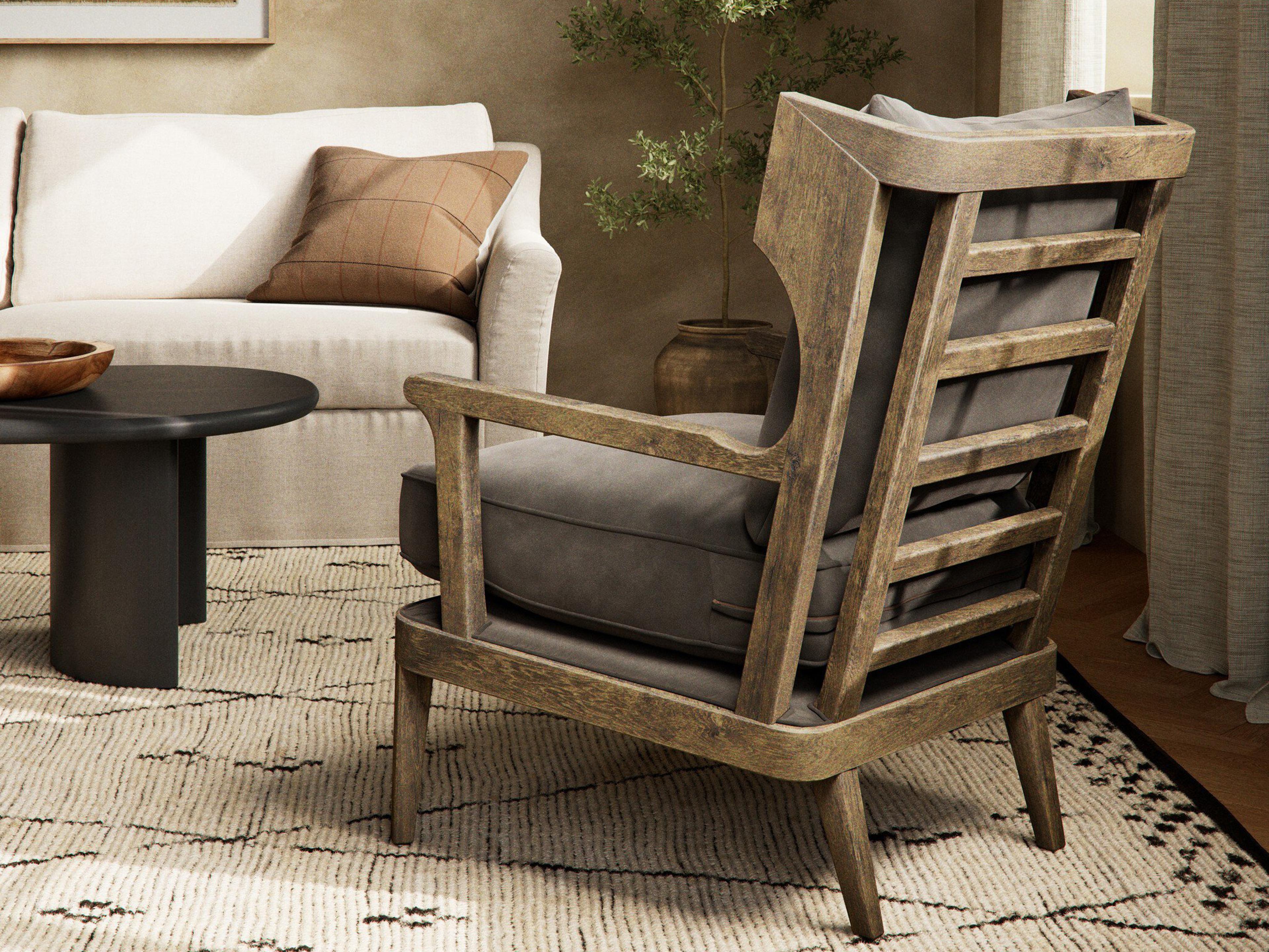 Four Hands Westgate Lennon Gray Fabric Accent Chair