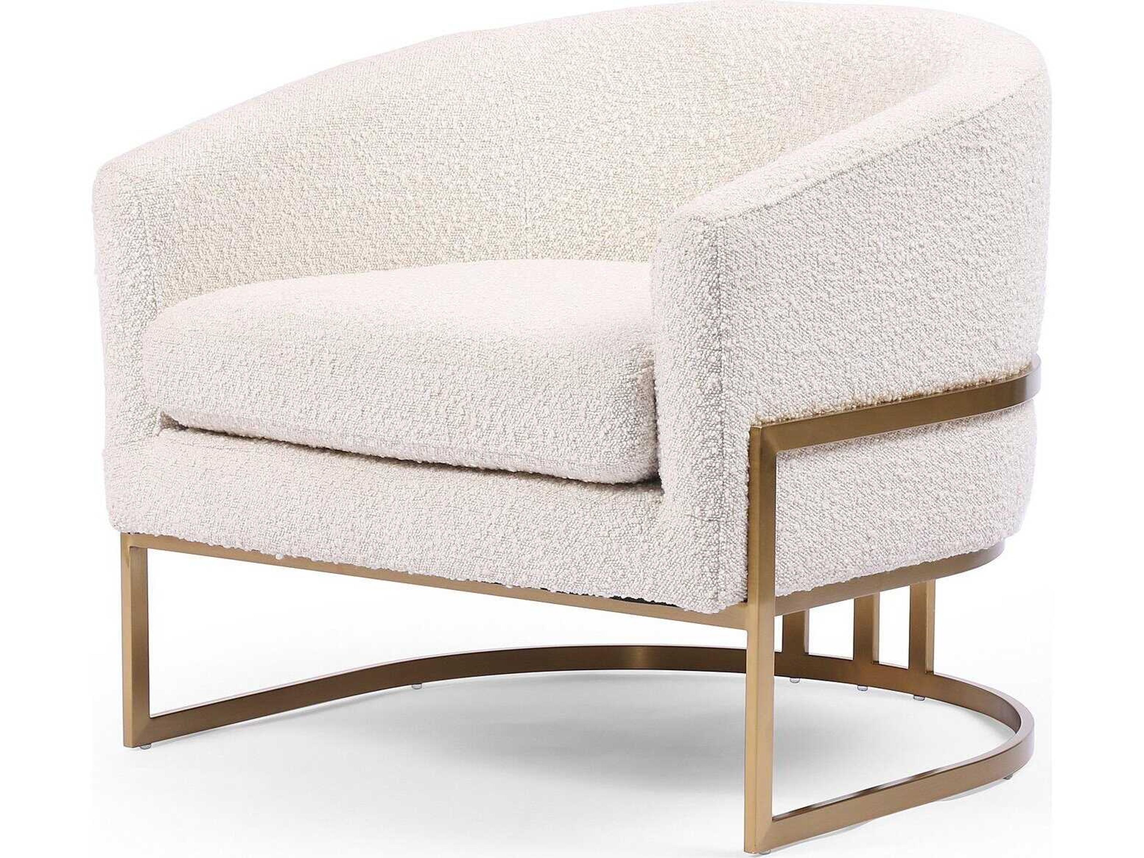 Ashford Corbin Cream Fabric Accent Chair